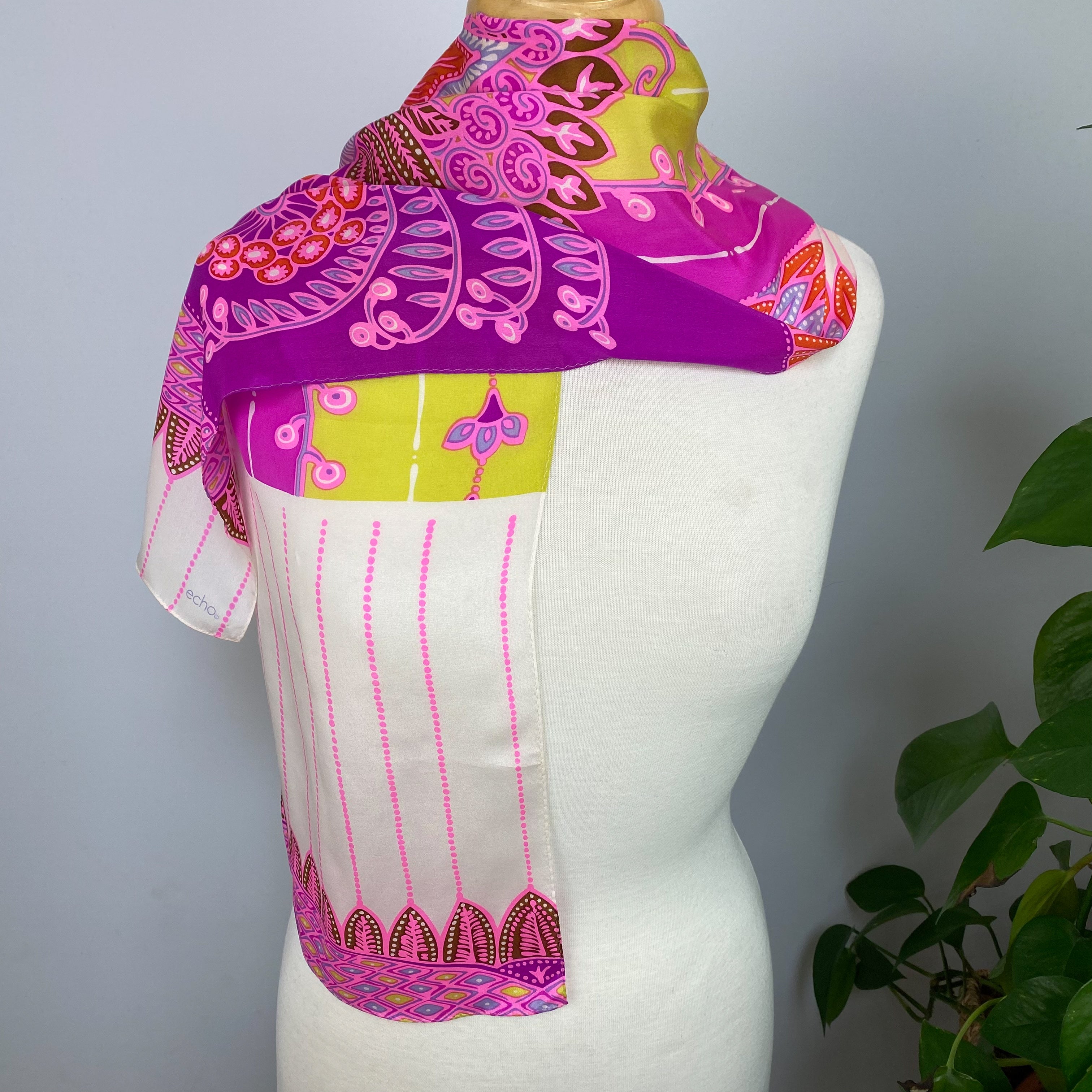 Echo Long Modern Silk Scarf