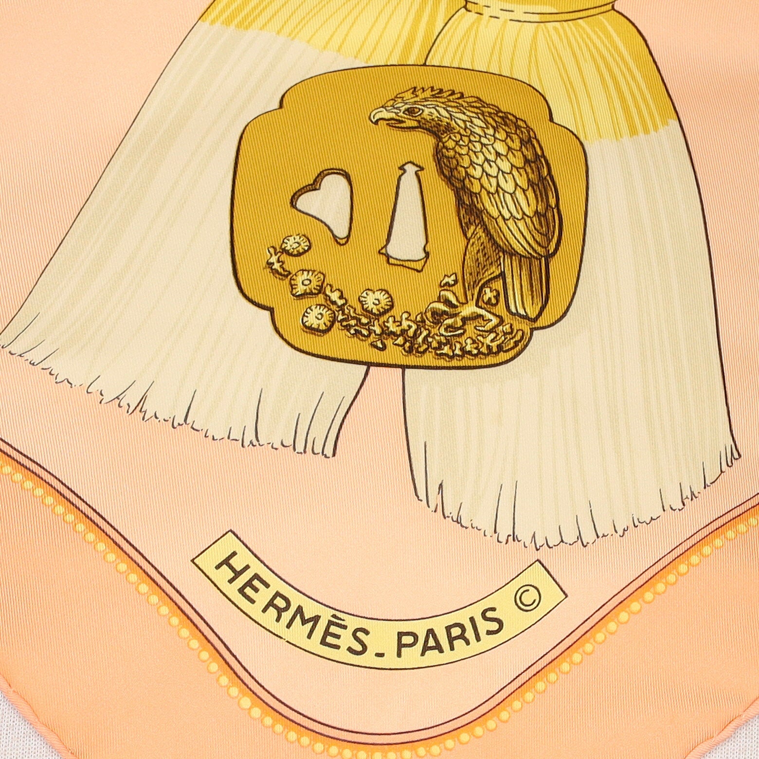 Hermés Tsubas Silk Scarf