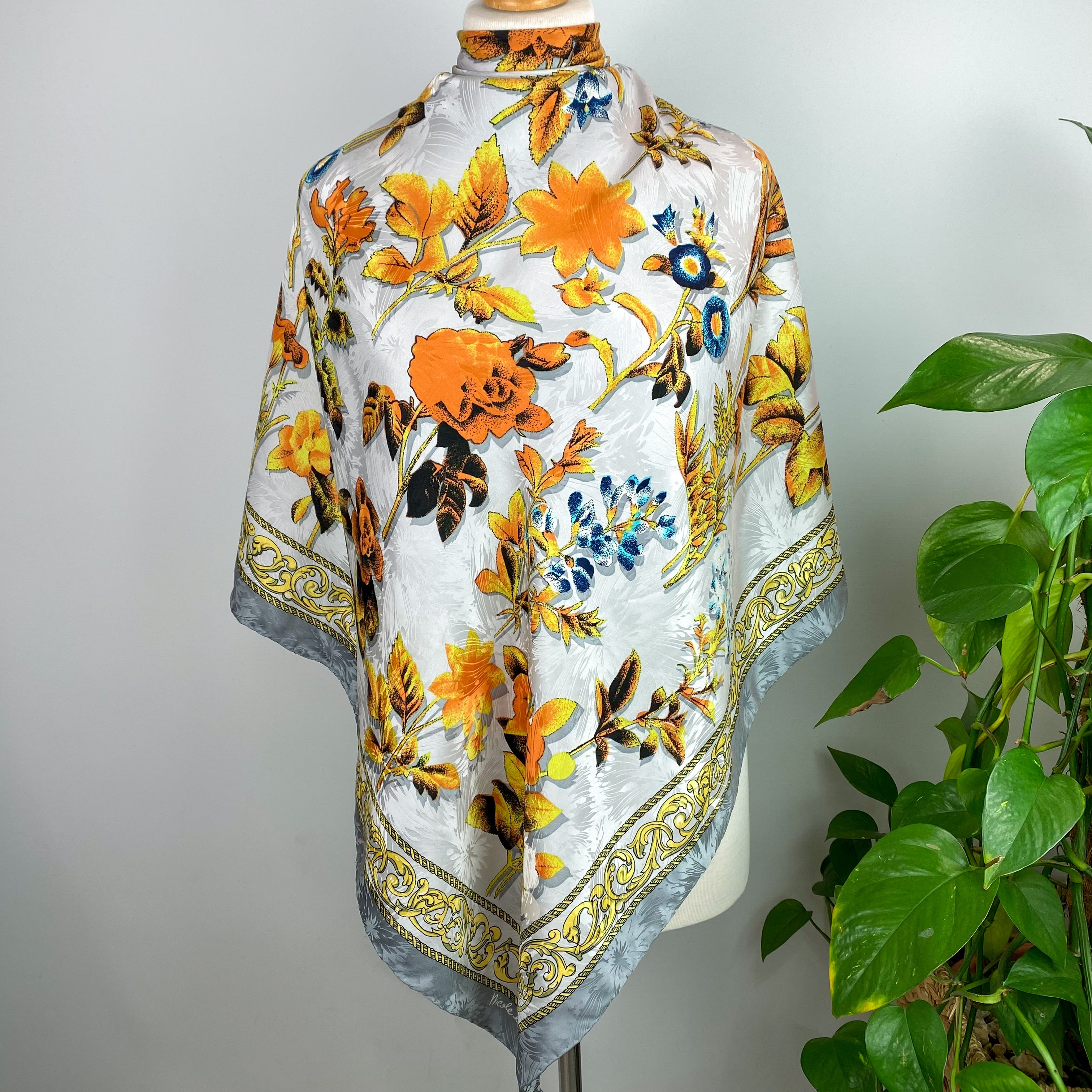 1970’s Nicole De Beauyon French Silk Scarf