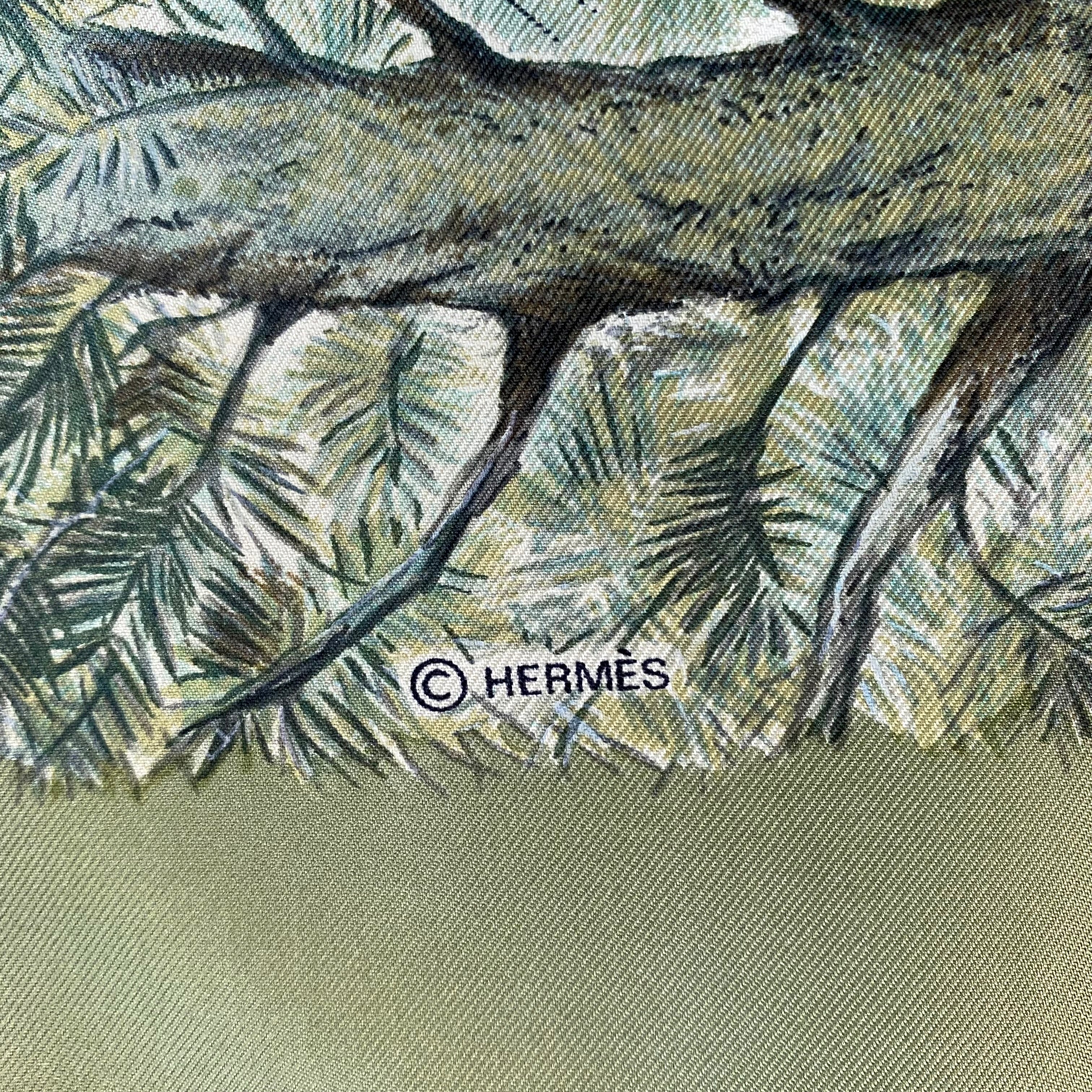 Hermès Halte En Camargue Silk Scarf