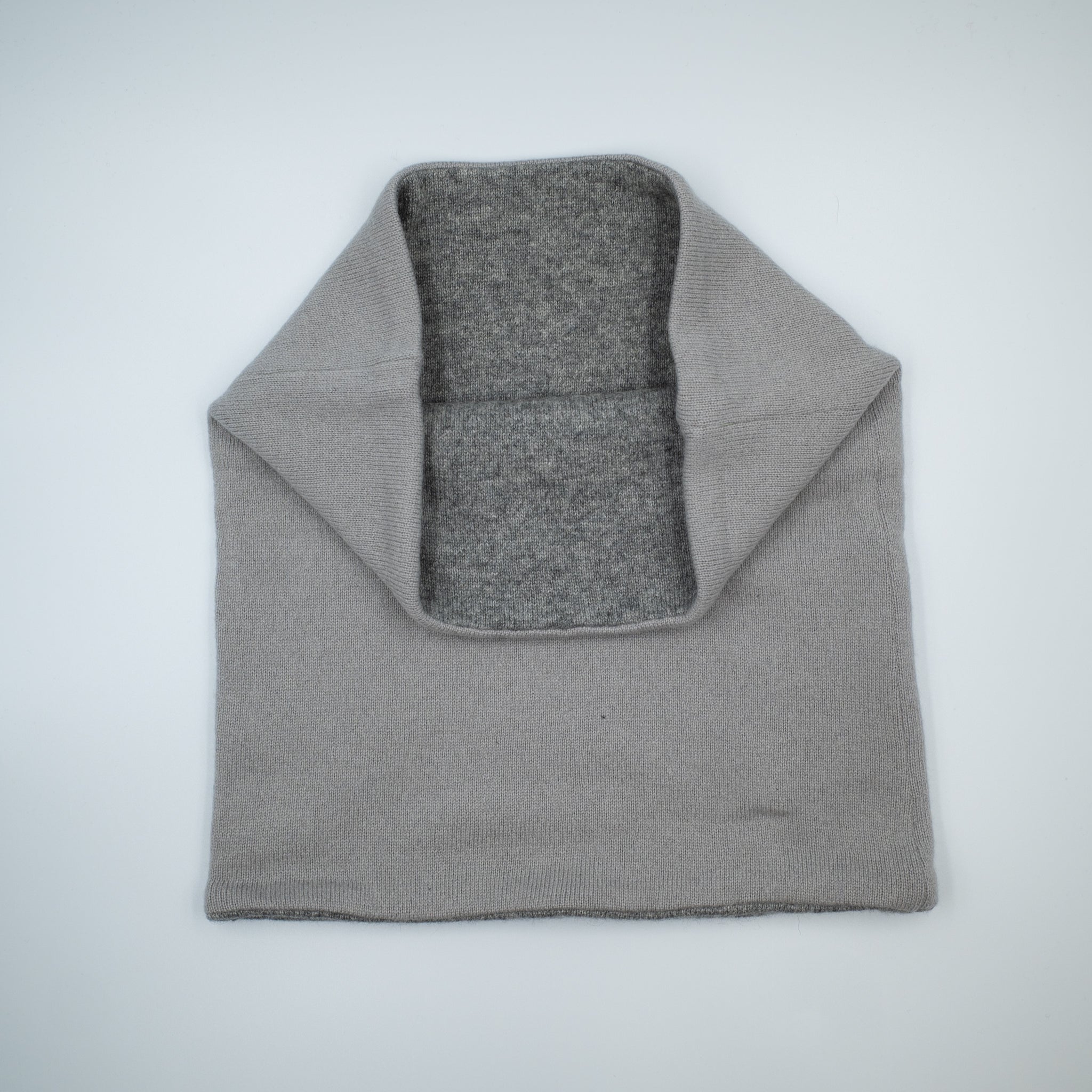 Men’s Clay and Smoke Grey Luxury Double Layered Snood