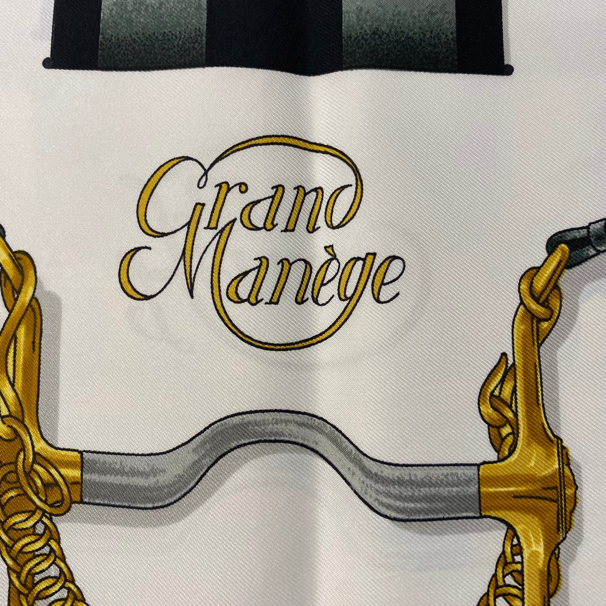 Boxed Hermès Grand Manége Silk Scarf