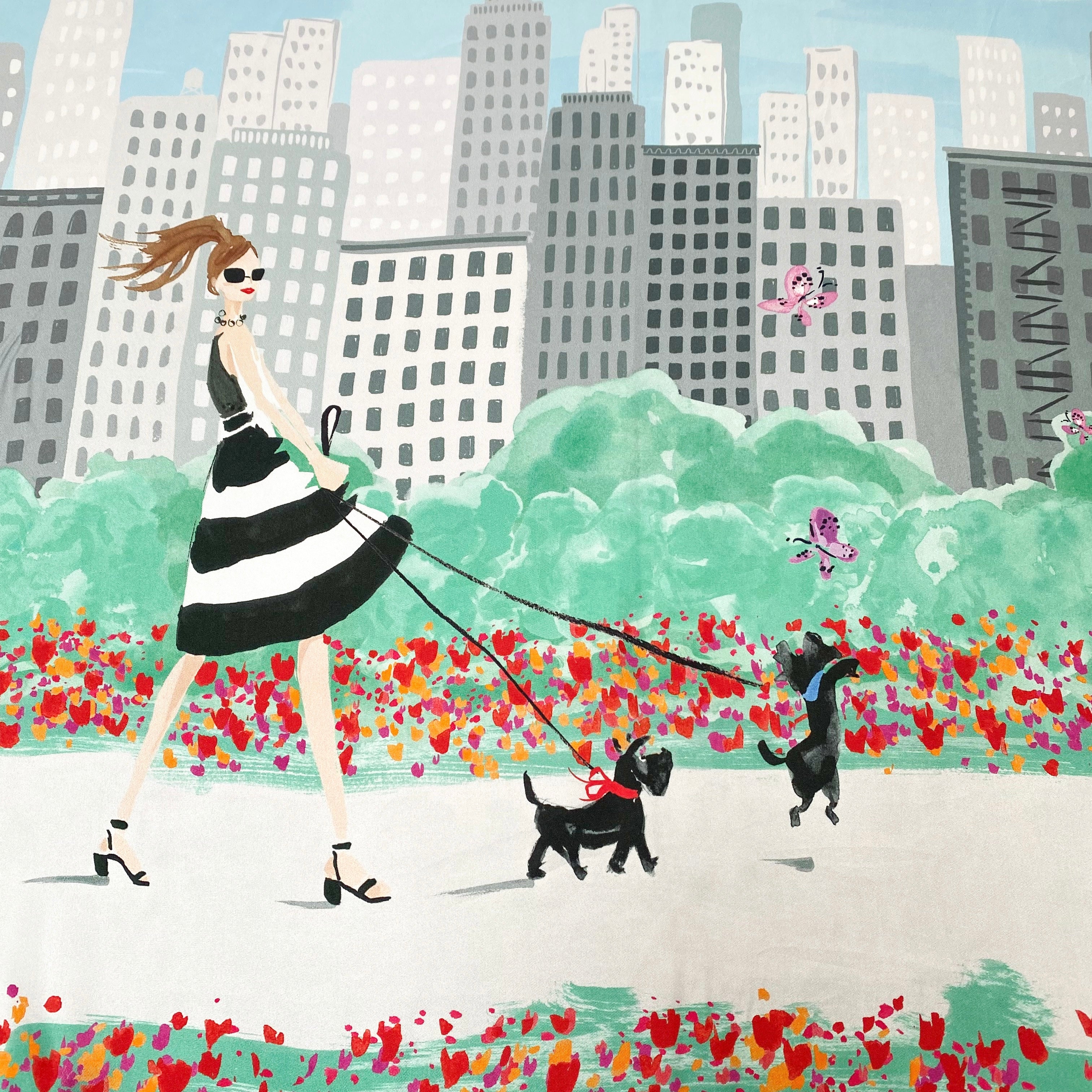 Immaculate Kate Spade Silk Scarf