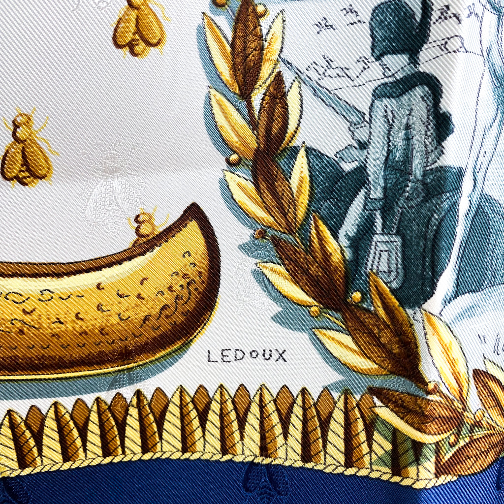 Boxed Hermes Napoléon Silk Scarf
