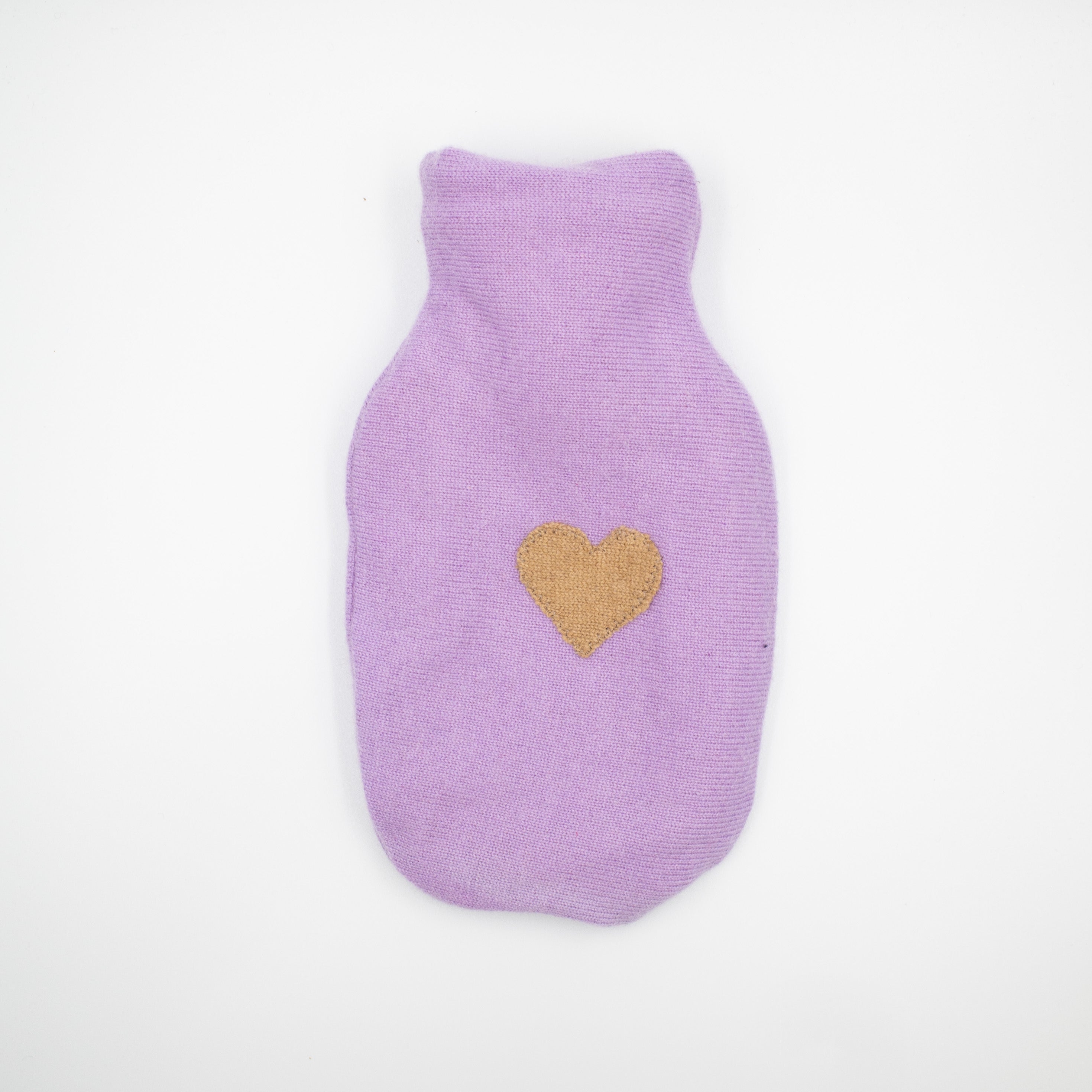 Lilac Purple Cashmere Small Hot Water Bottle