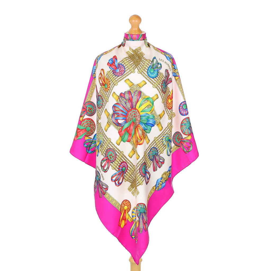 Pristine Hermès Les Rubans Du Cheval Silk Scarf