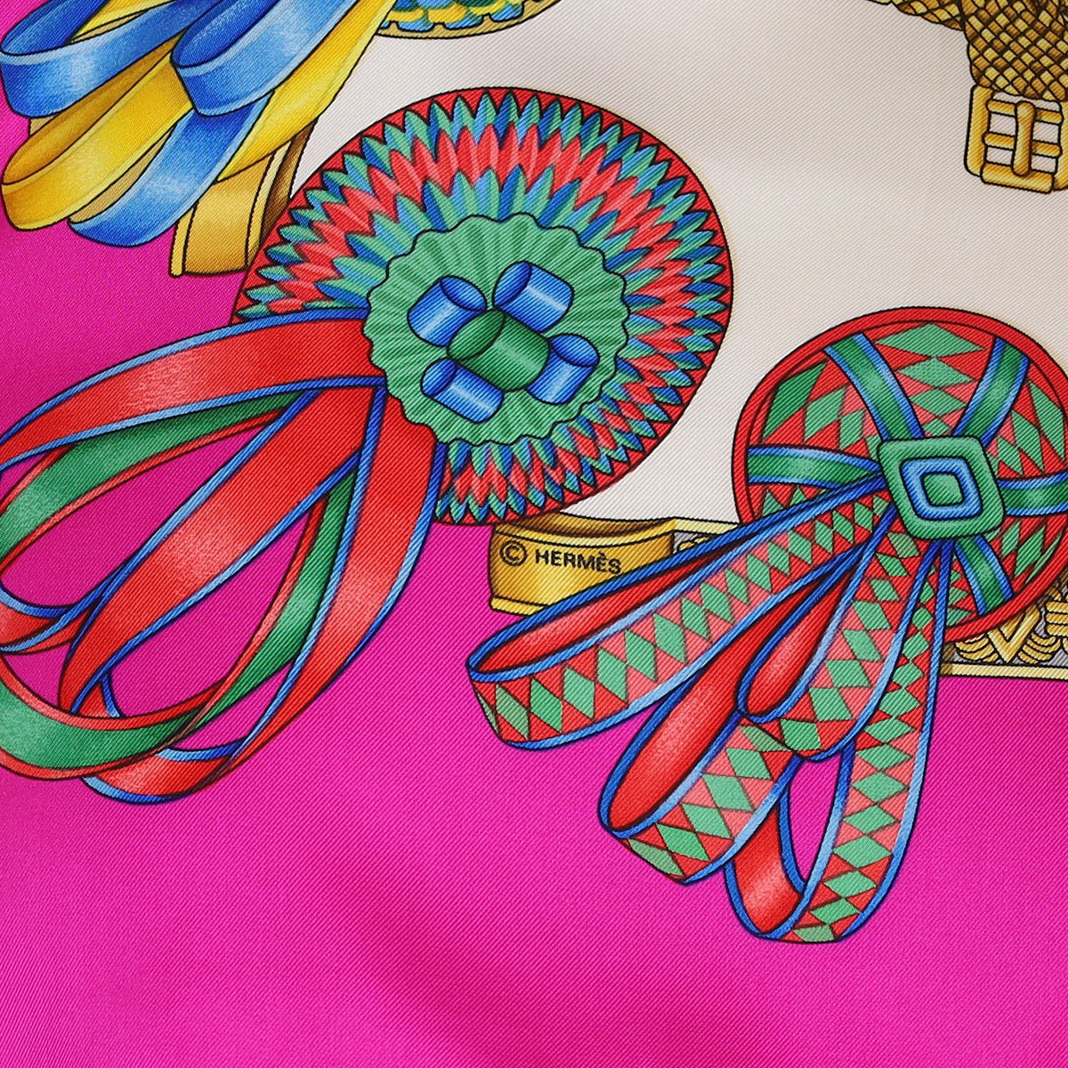 Pristine Hermès Les Rubans Du Cheval Silk Scarf