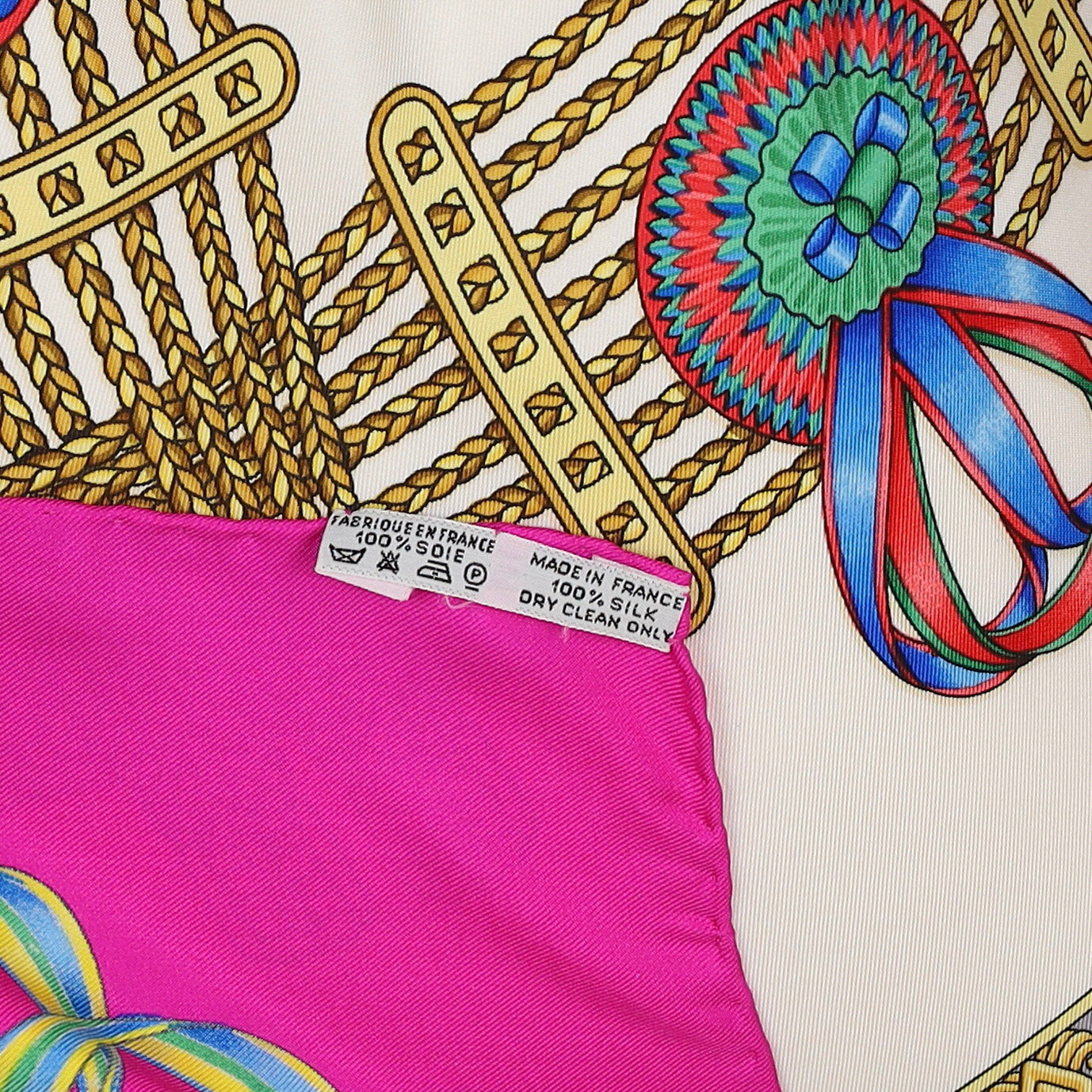 Pristine Hermès Les Rubans Du Cheval Silk Scarf