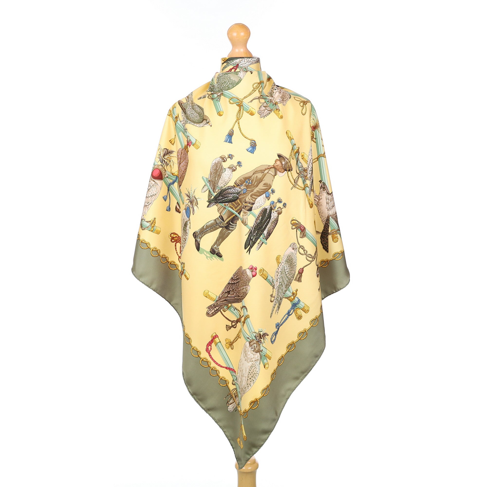 Hermès Les Oiseaux Du Roy Silk Scarf