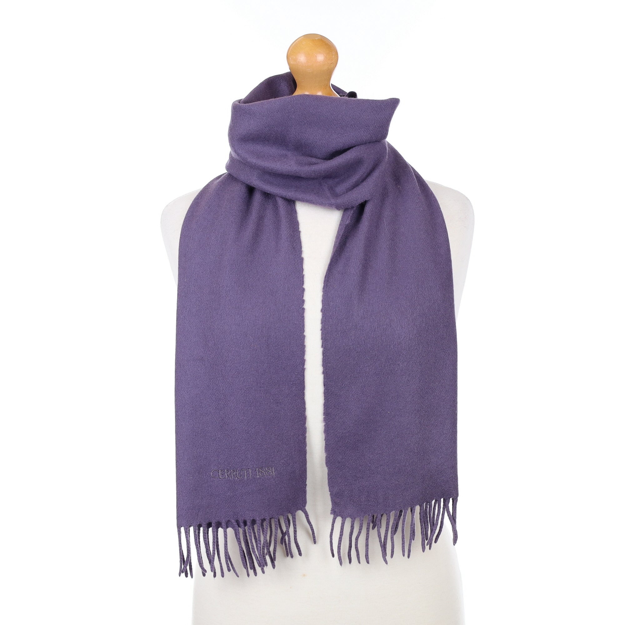 Dusky Purple Cashmere Woven Scarf