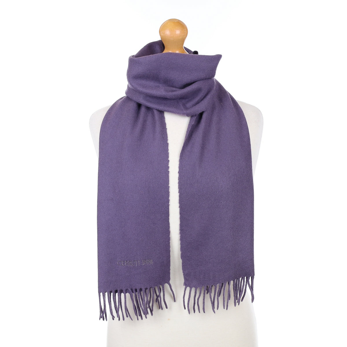 Dusky Purple Cashmere Woven Scarf