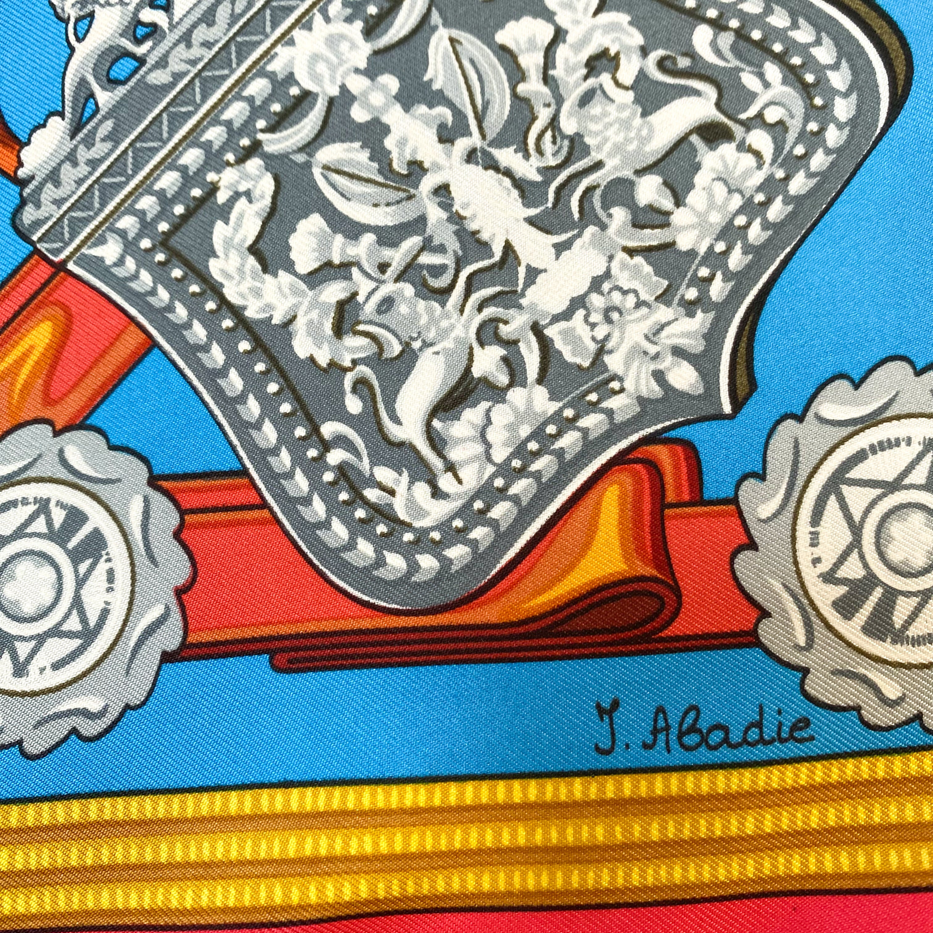 Boxed Hermés 1821 Vintage Silk Scarf