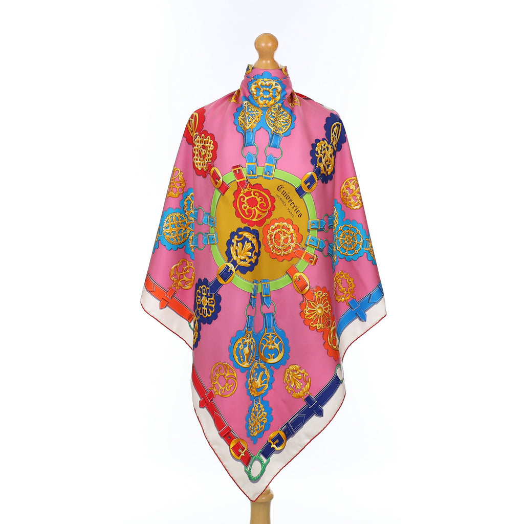 Hermès Cuivreries Silk Scarf