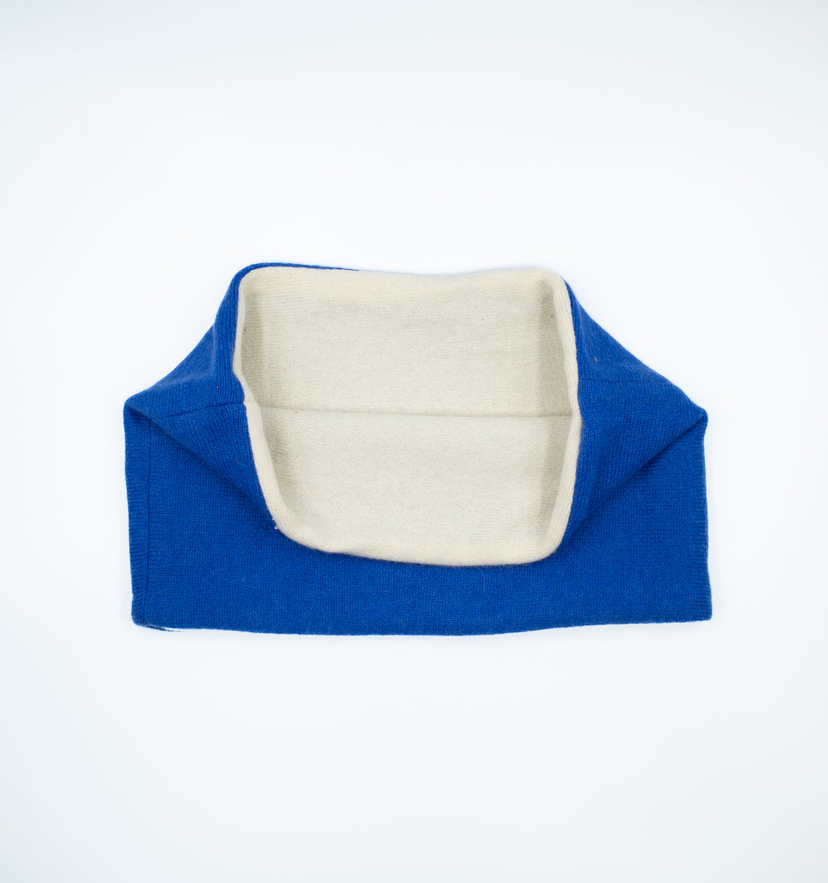 Royal Blue and Cream Neck Warmer