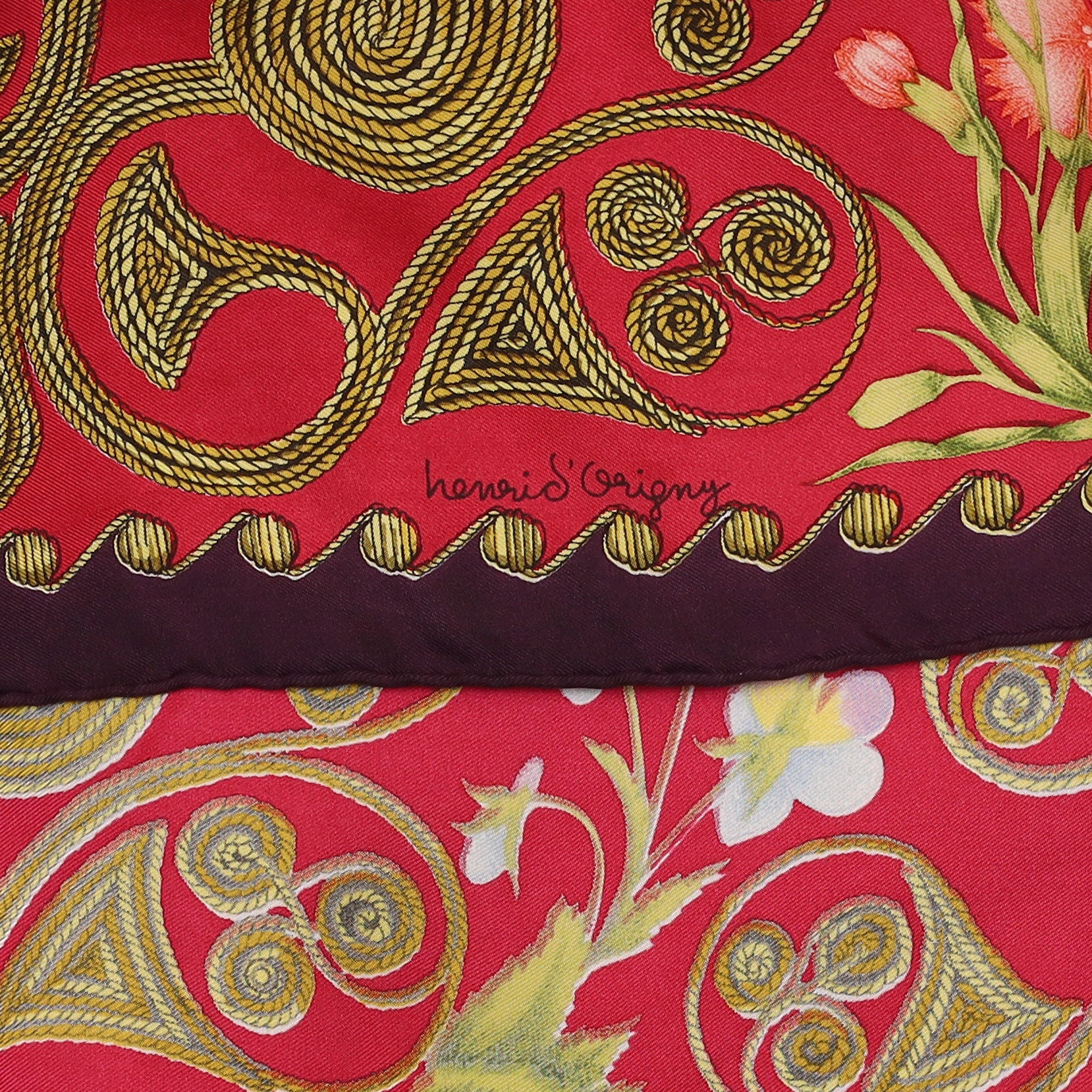 Hermès Arabesques Vintage Silk Scarf Quite Rare