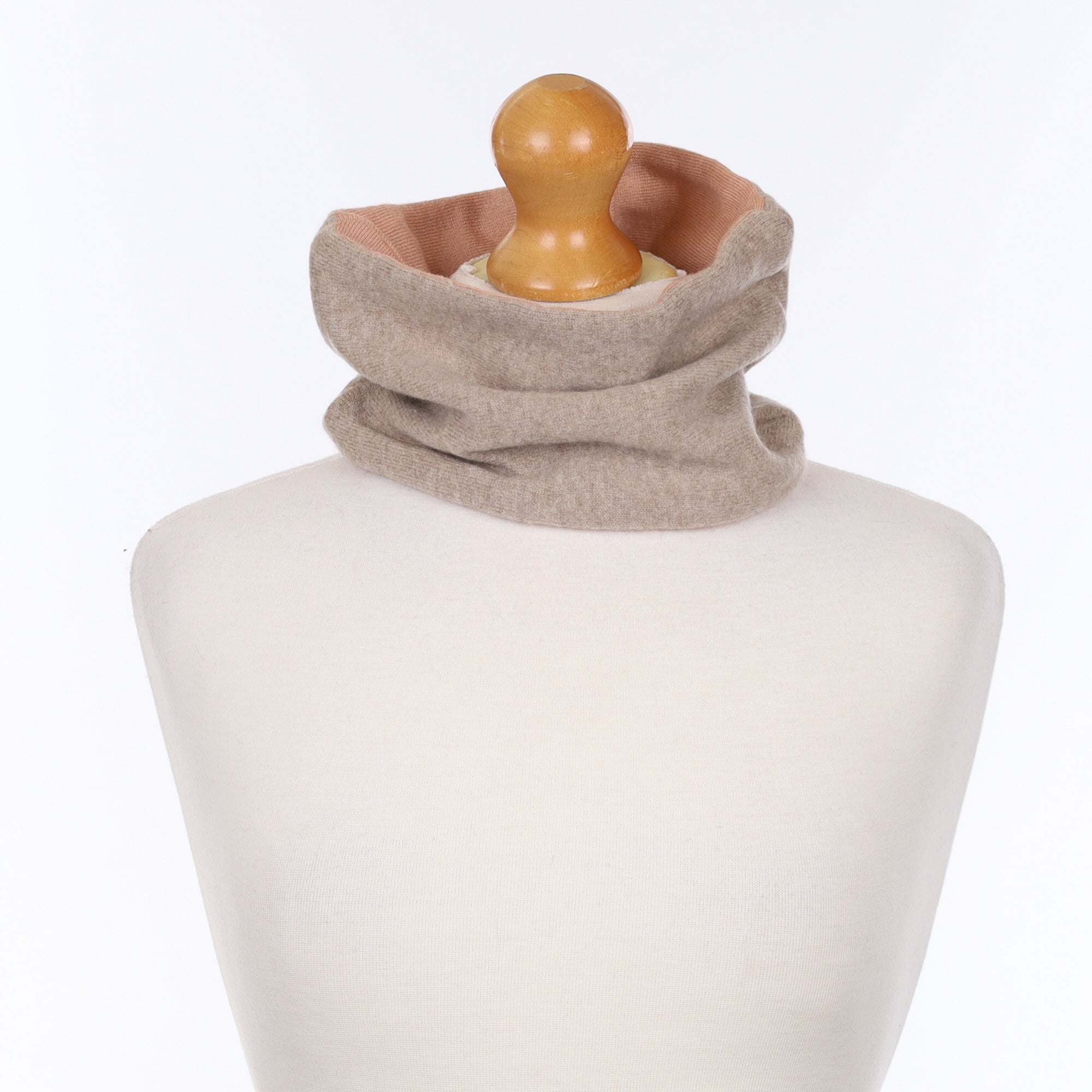 Fawn and Nude Pink Neck Warmer