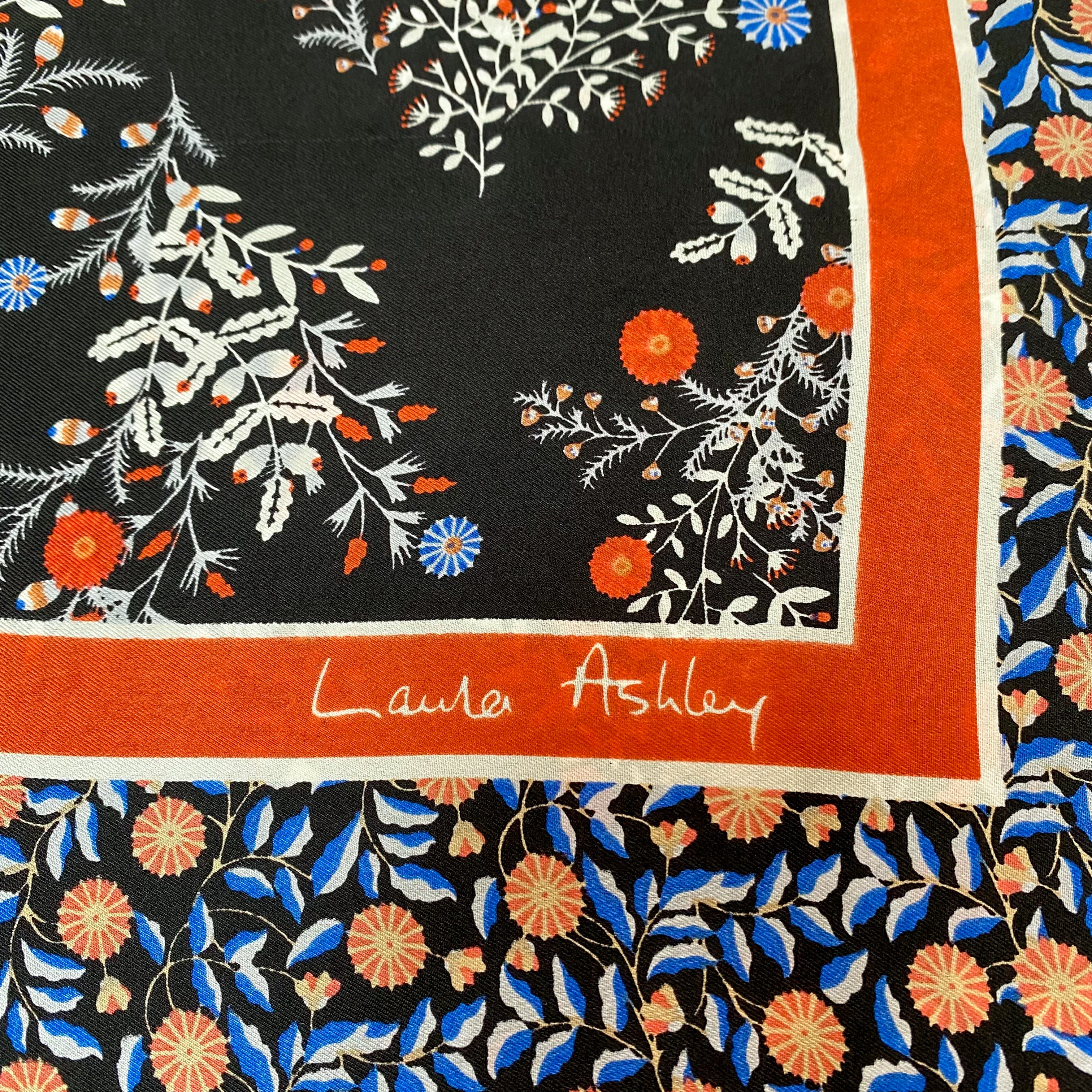 Laura Ashley Ditsy Floral Silk Scarf