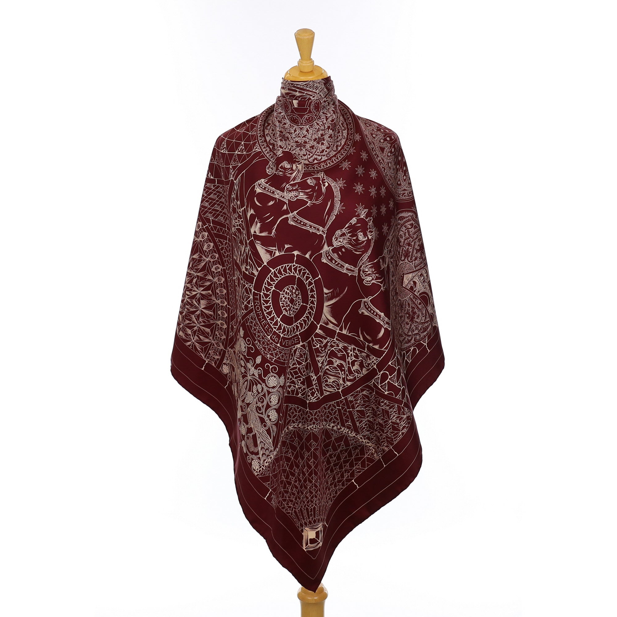 Hermès Trophées de Venise Silk Scarf