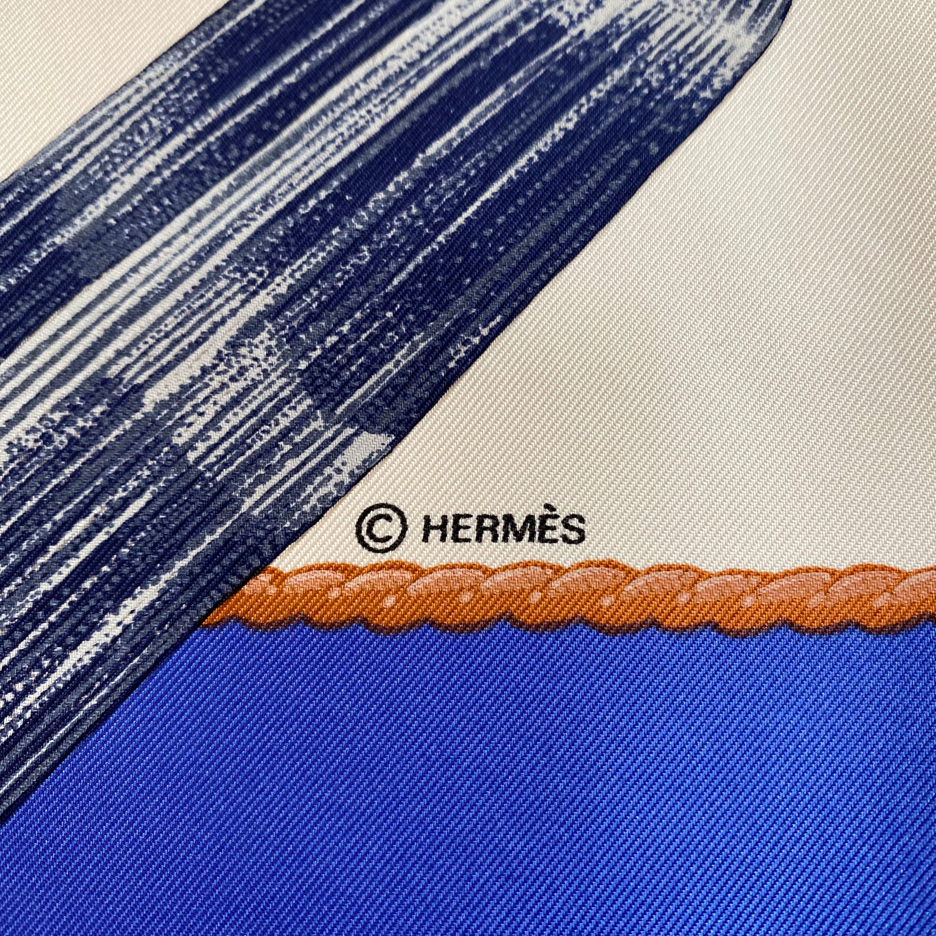 Brand New Boxed Hermès Samouraï Silk Scarf Quite Rare