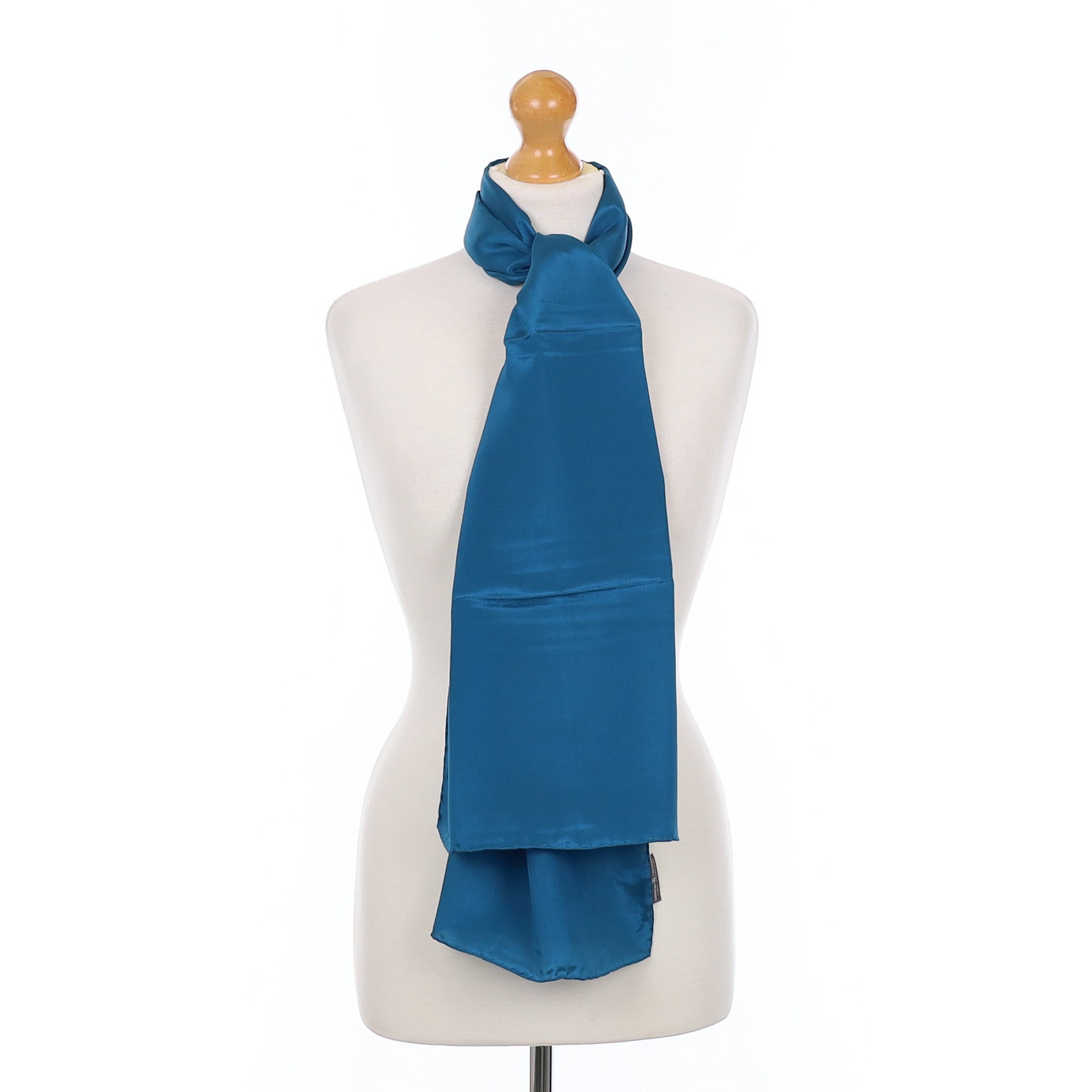 Jammers & Leufgen Deep Sea Blue Silk Scarf