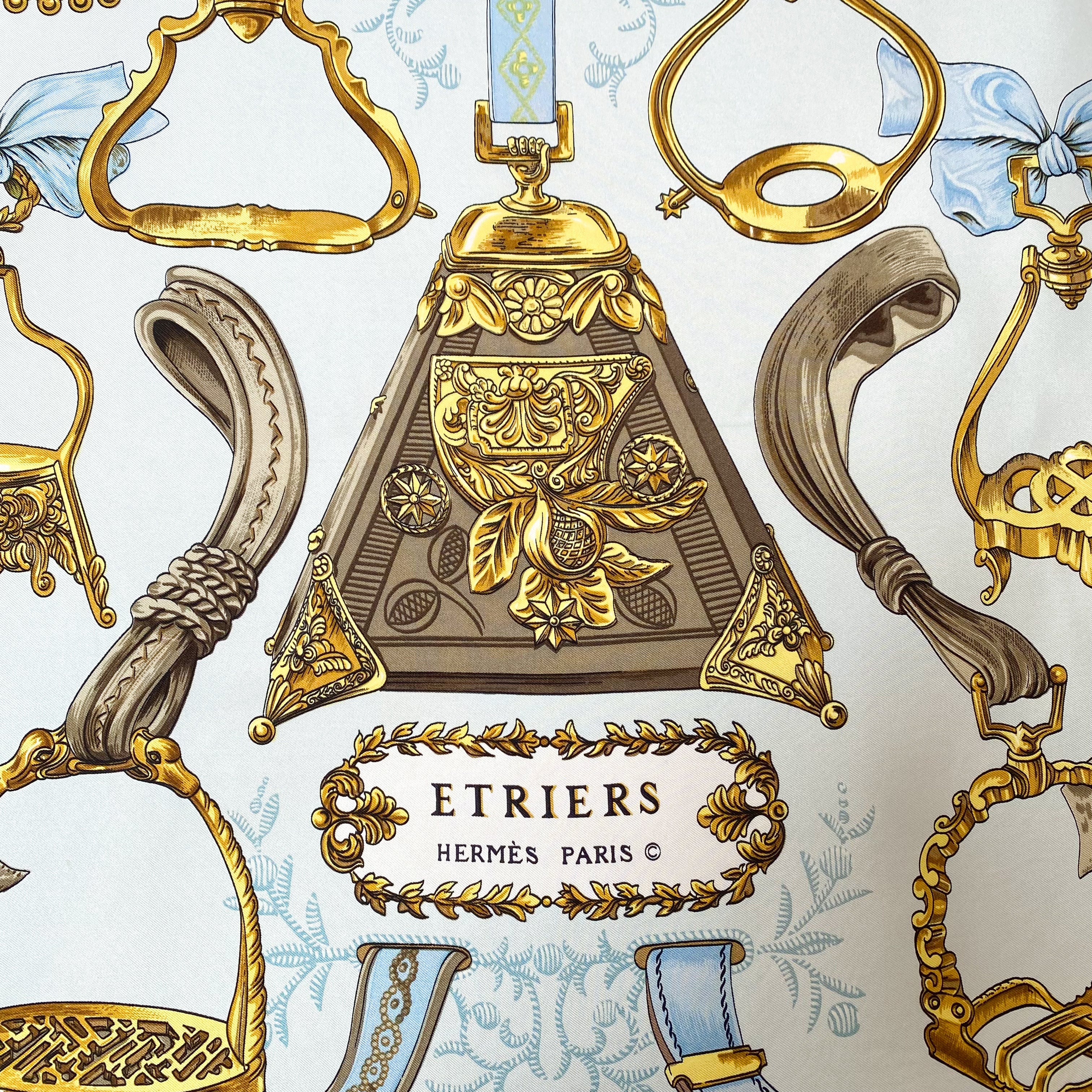 Boxed Etriers Hermès Silk Scarf