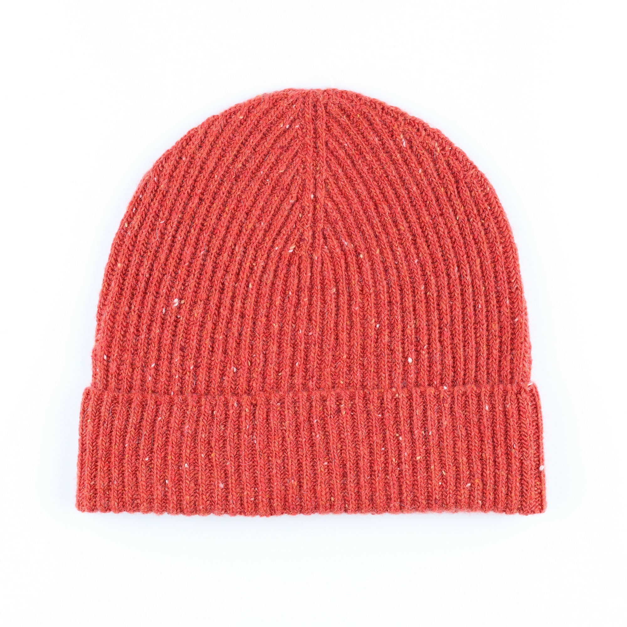 Brand New Scottish Paprika Donegal Cashmere Beanie Hat Unisex