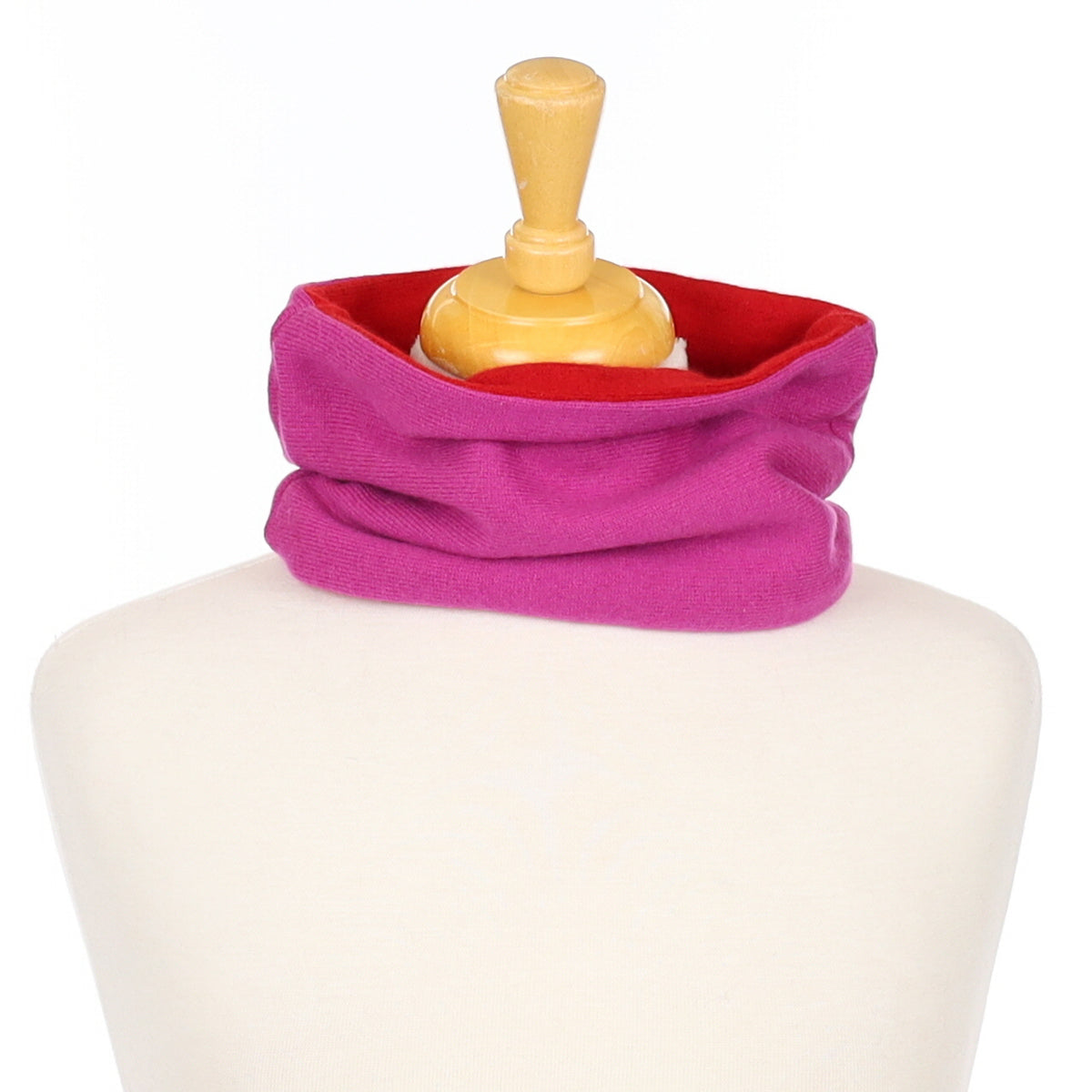 Magenta Pink and Scarlett Red Neck Warmer
