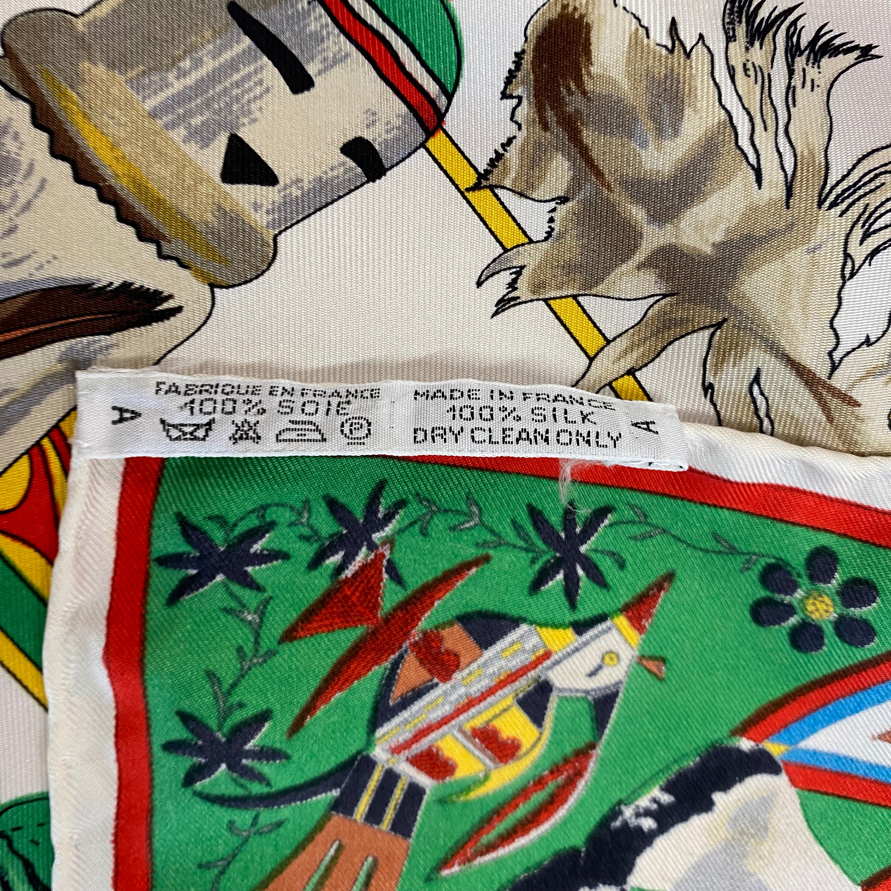 Hermès Kachinas Silk Scarf Rare