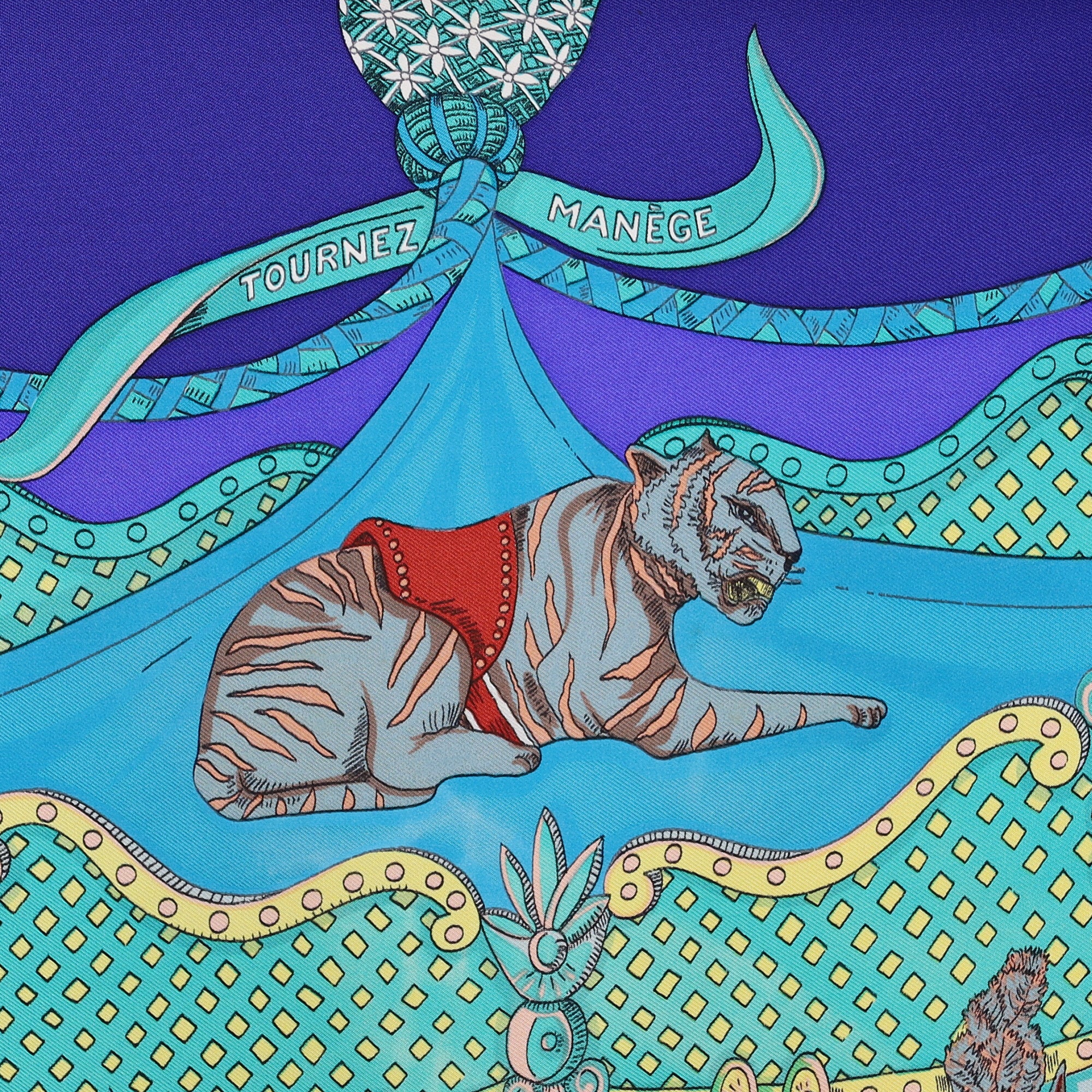 Hermès Tournez Manège Silk Scarf