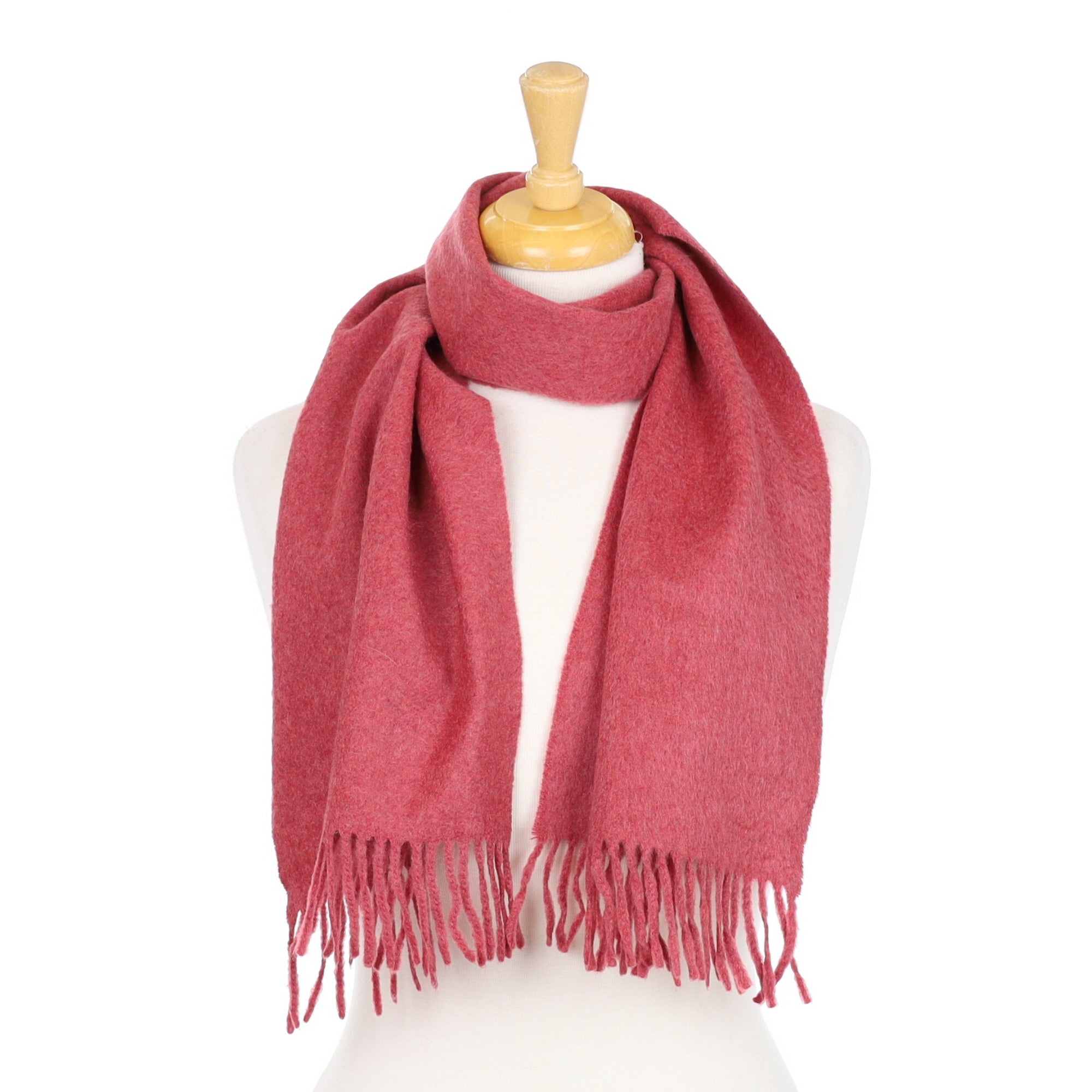 Scottish Crushed Strawberry Pink Woven Scarf