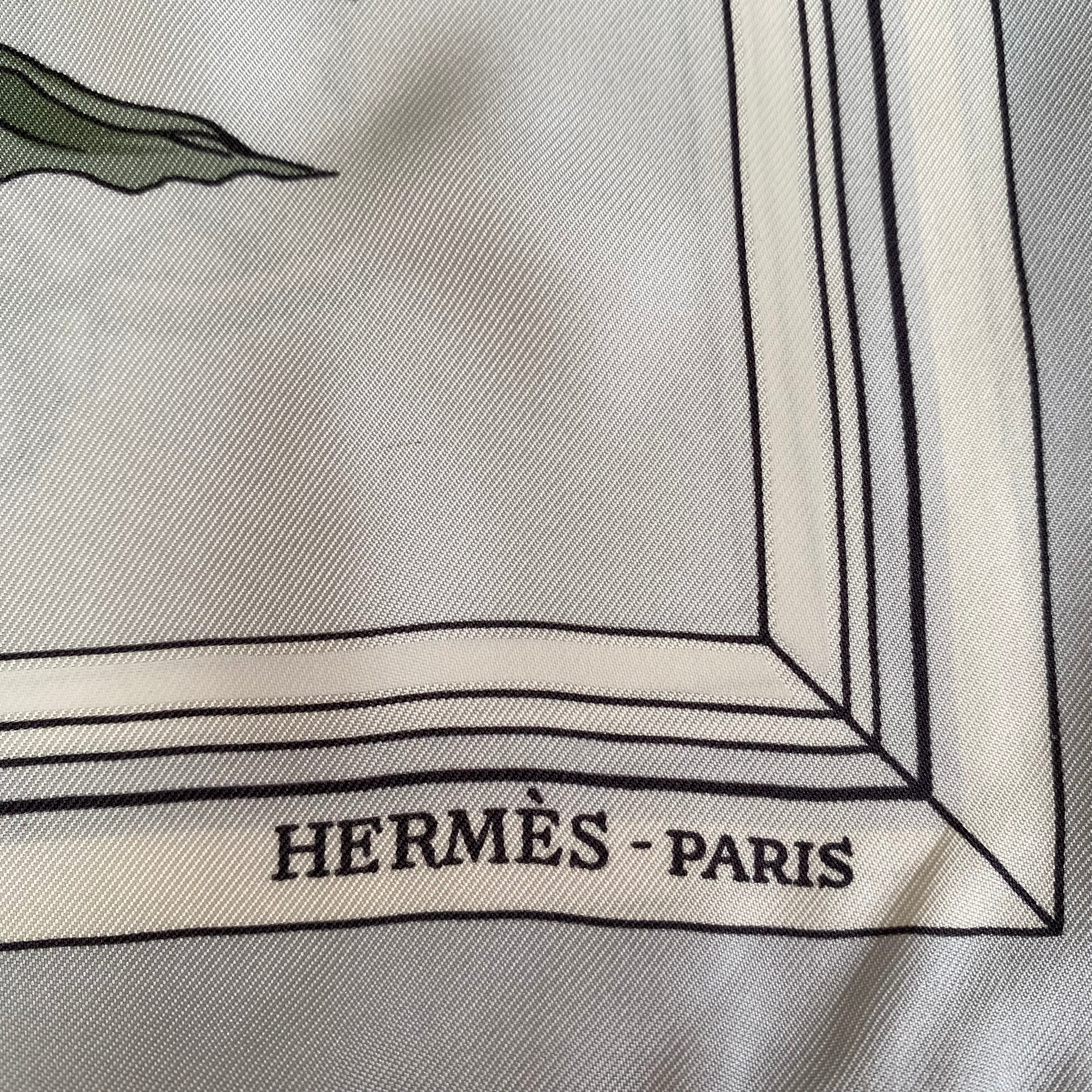 Hermès Quai Aux Fleurs Designer Silk Scarf