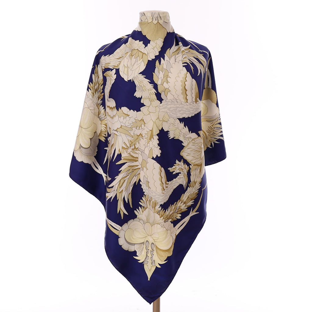 Quite Rare Hermès Tahiti Silk Scarf