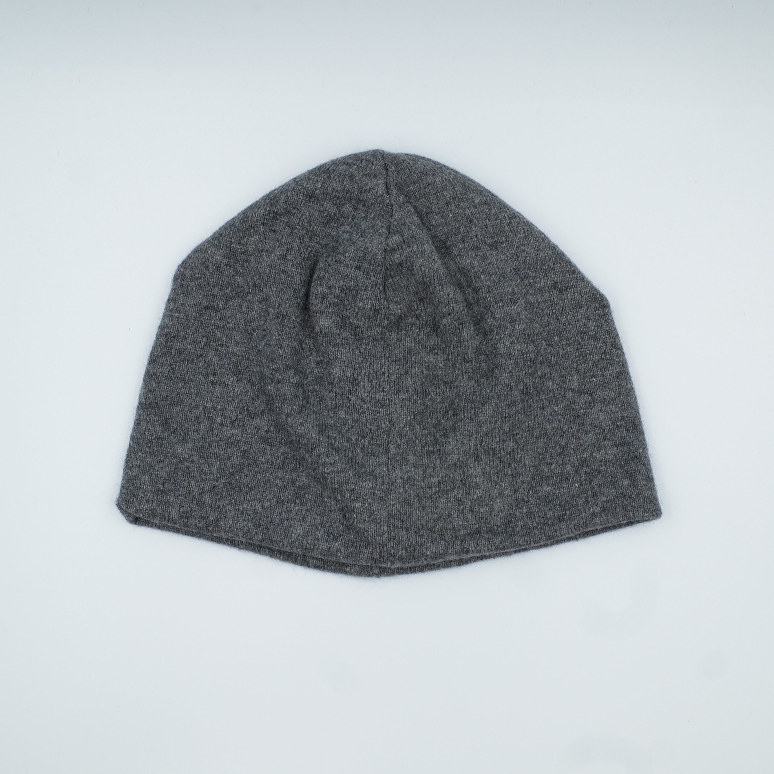Slate Grey Cashmere Beanie Hat