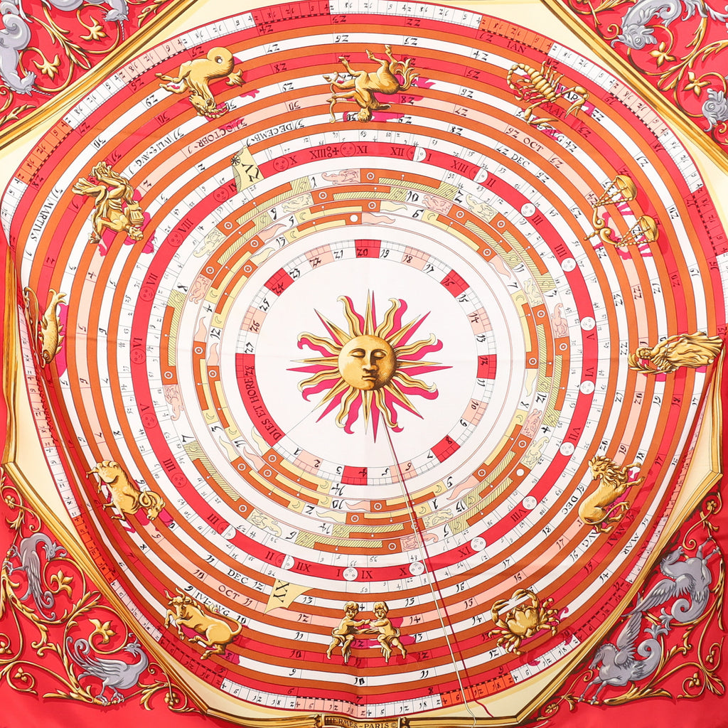Hermès Dies et Hore Astrologie Silk Scarf