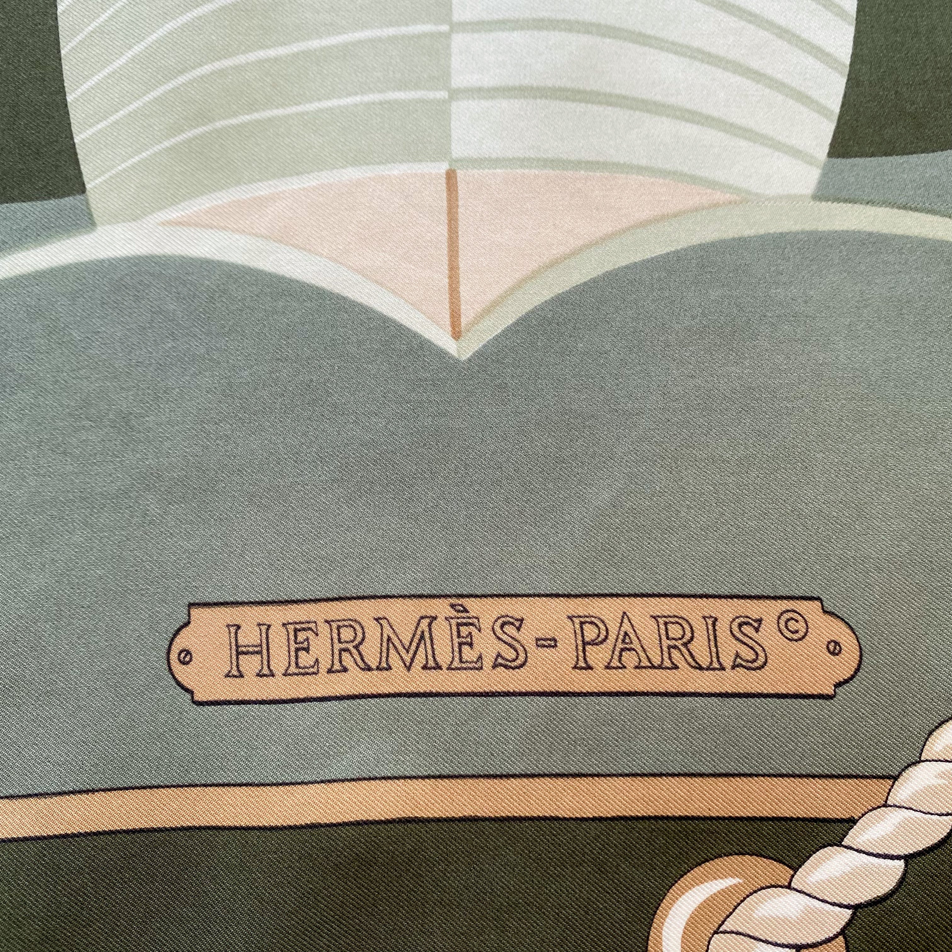 Hermès Grand Largue 1979 Silk Scarf
