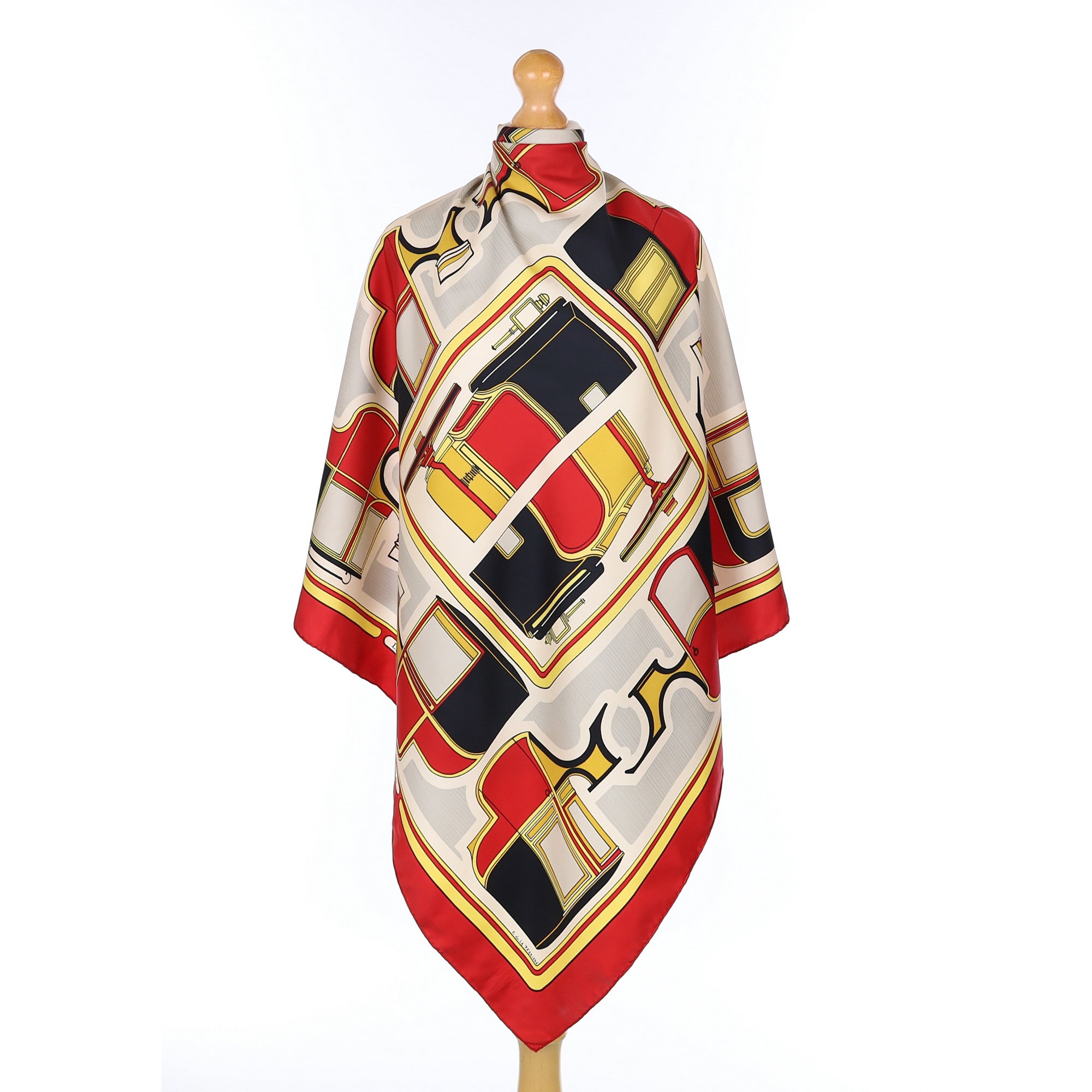 Hermès Les Coupés Silk Scarf