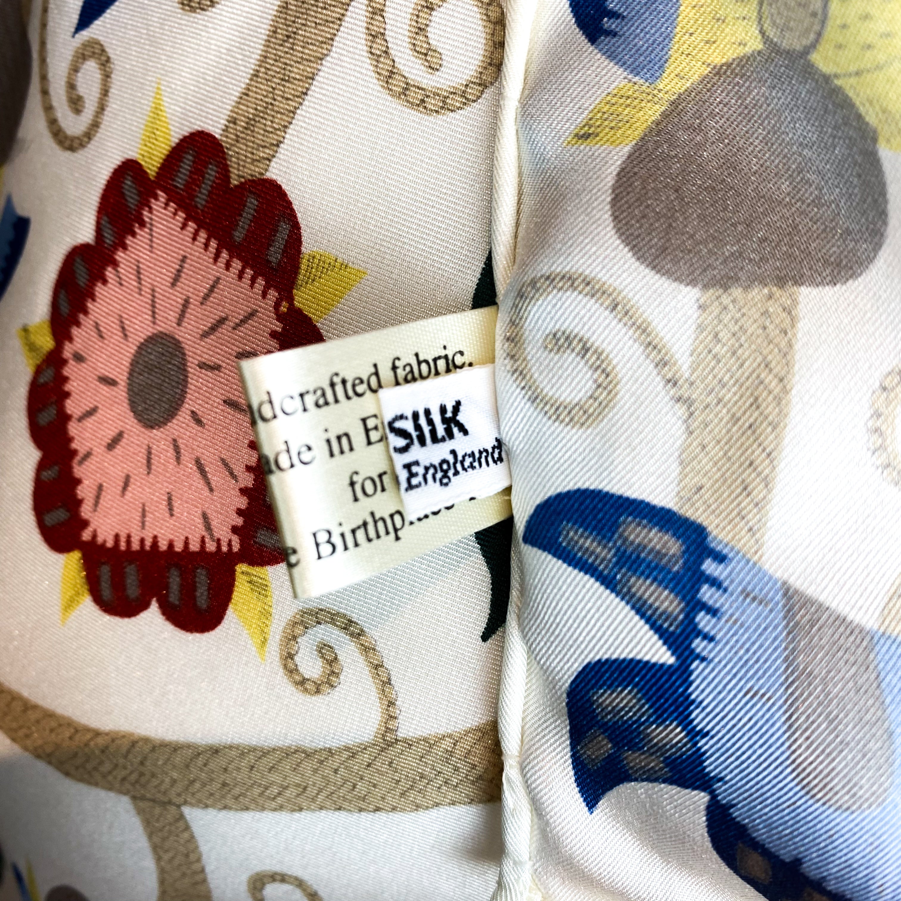Beautiful Floral British Silk Scarf