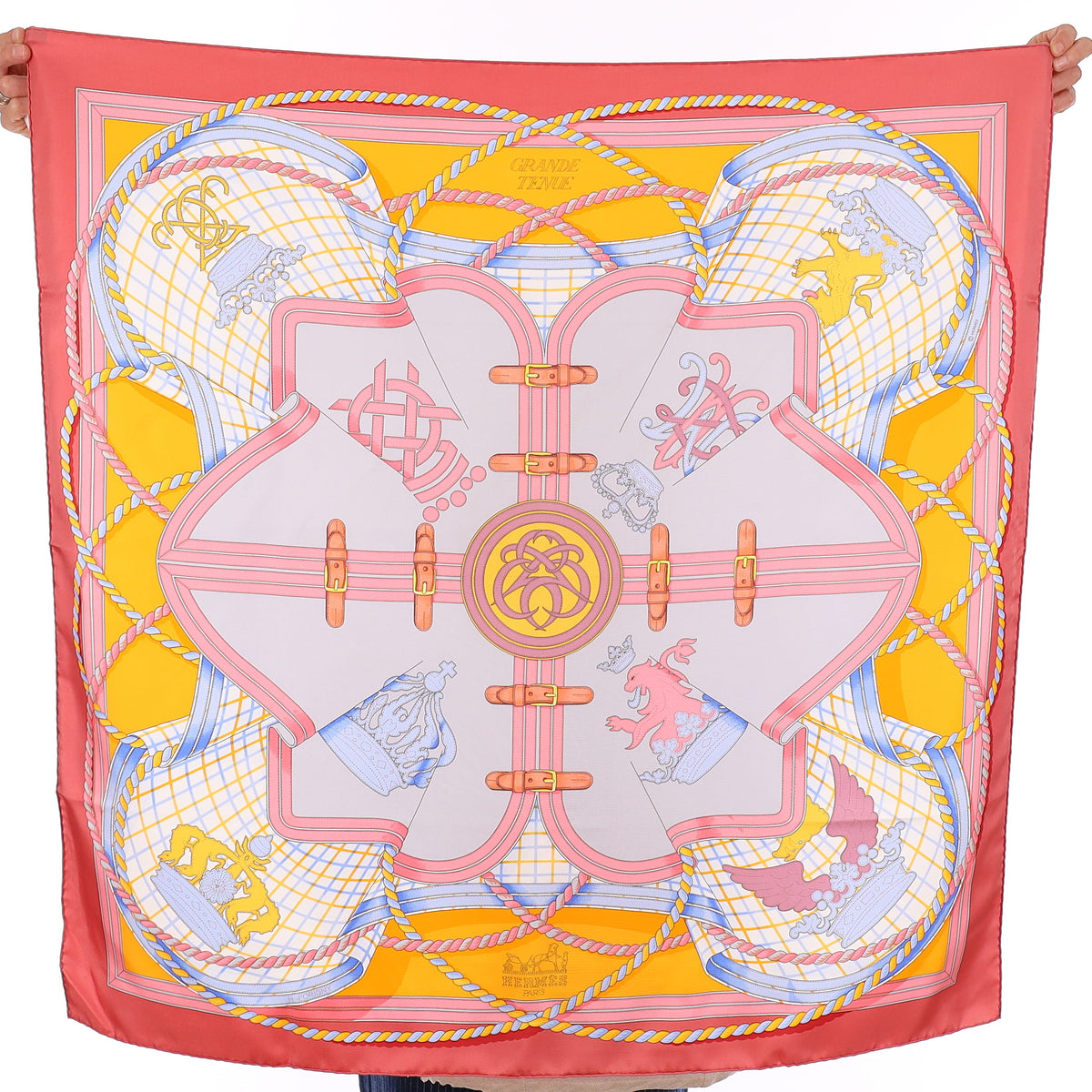 Pristine Hermès Grande Tenue Silk Scarf