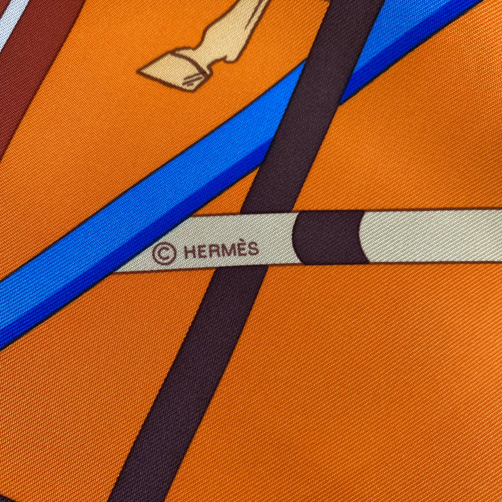Hermès Saut D’Obstacles Silk Scarf Quite Rare