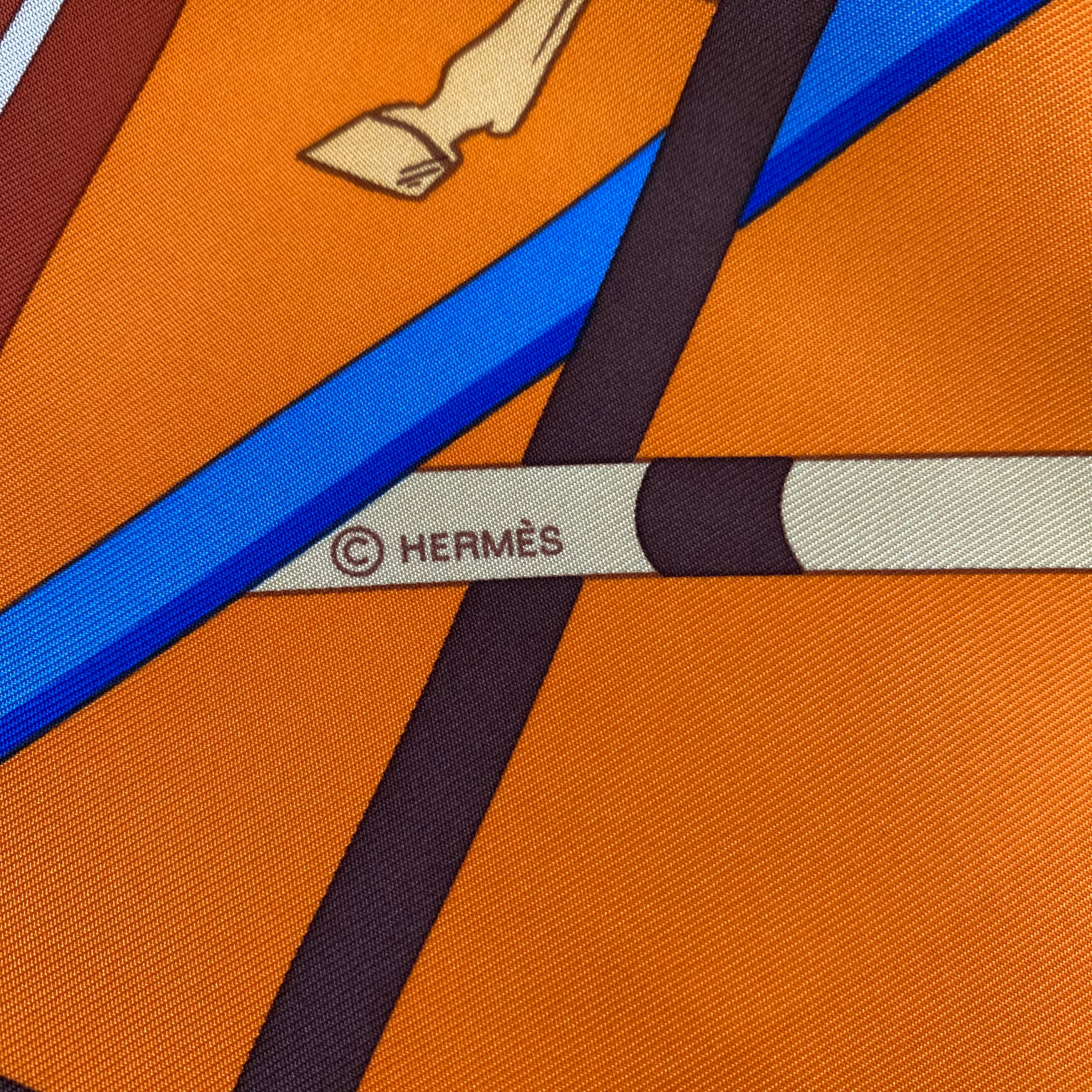 Hermès Saut D’Obstacles Silk Scarf Quite Rare