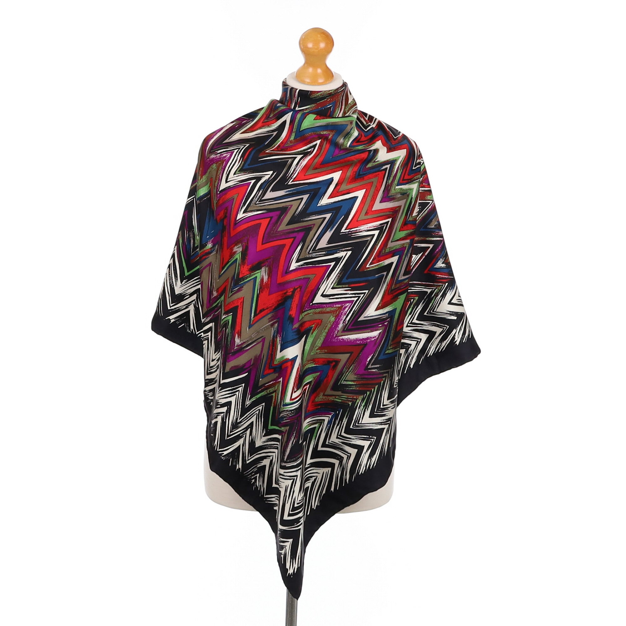 Bright Abstract Silk Scarf