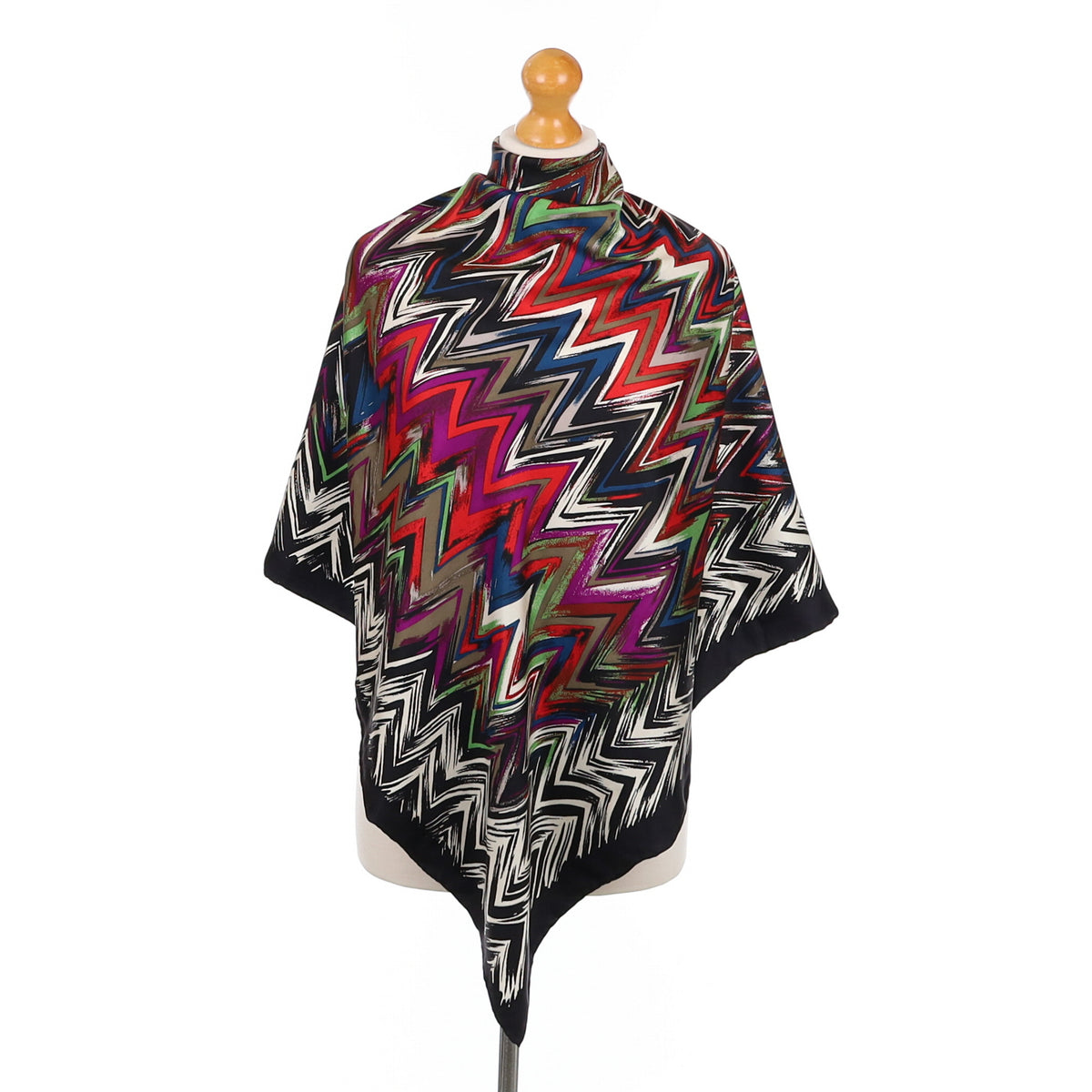 Bright Abstract Silk Scarf