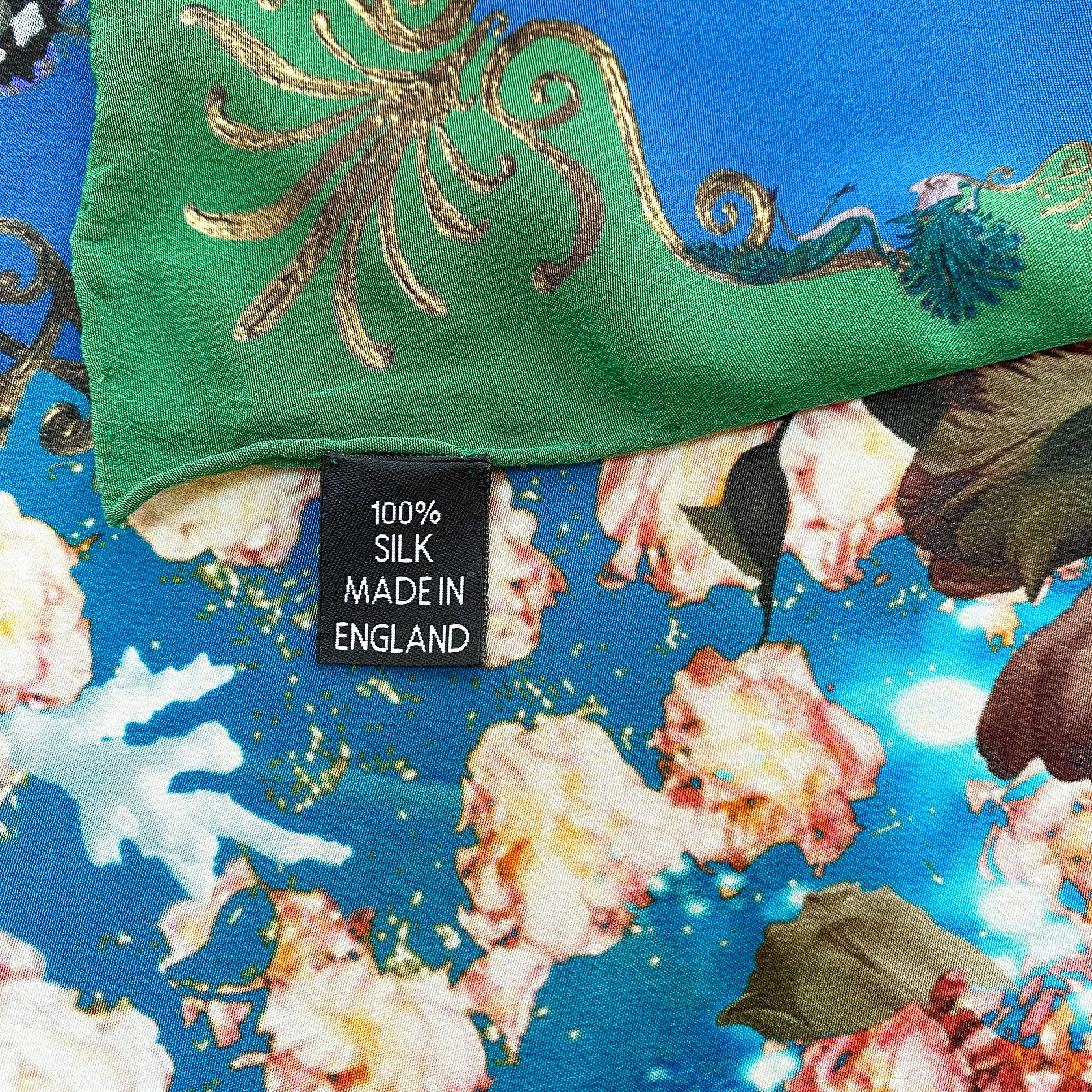 Extra Large English Silk Scarf