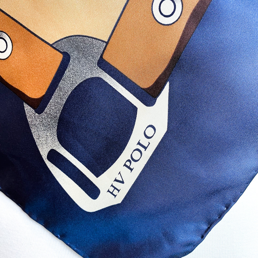 1980’s HV Polo Designer Silk Scarf