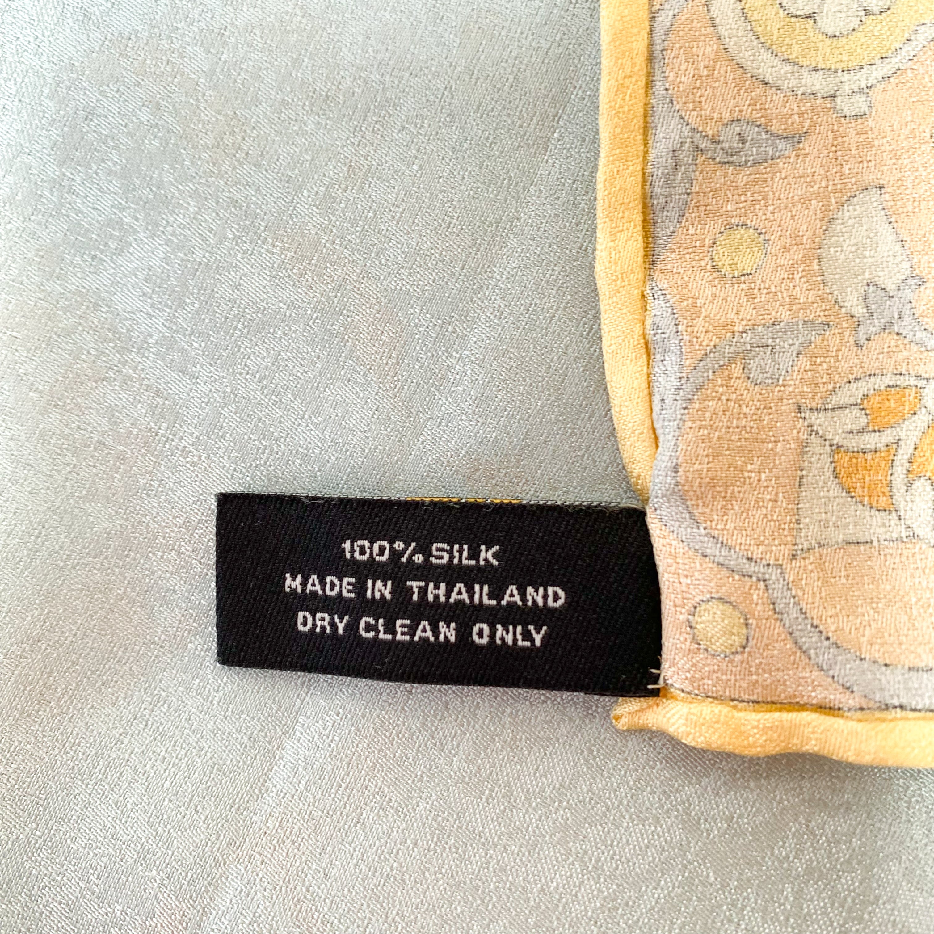 Jim Thompson Elephant Silk Scarf