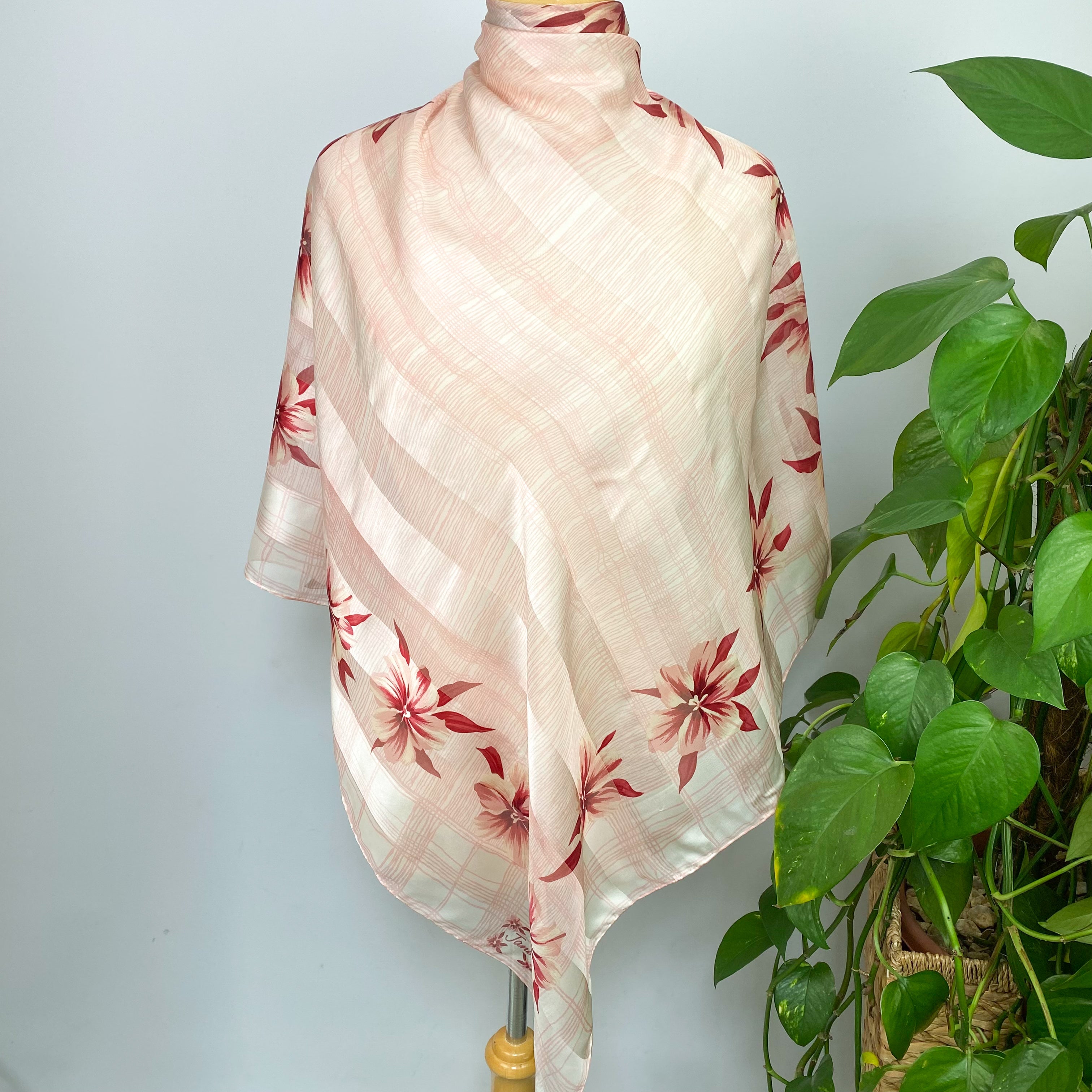 Jane Shilton Floral Chiffon Silk Scarf