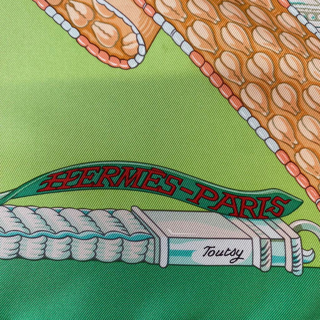 Hermès Ceintures et Liens Silk Scarf Quite Rare