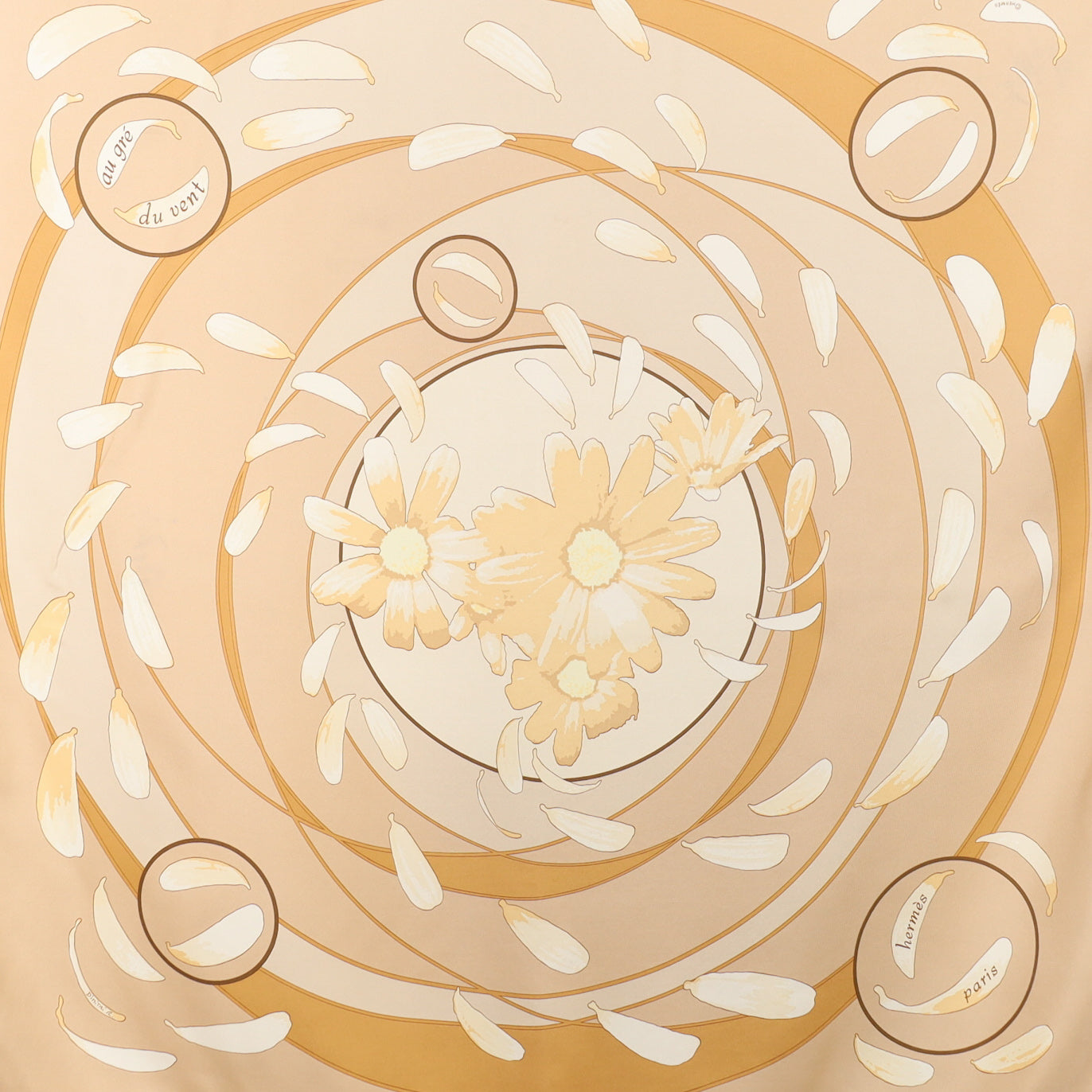 Hermès Au Gré Du Vent Silk Scarf