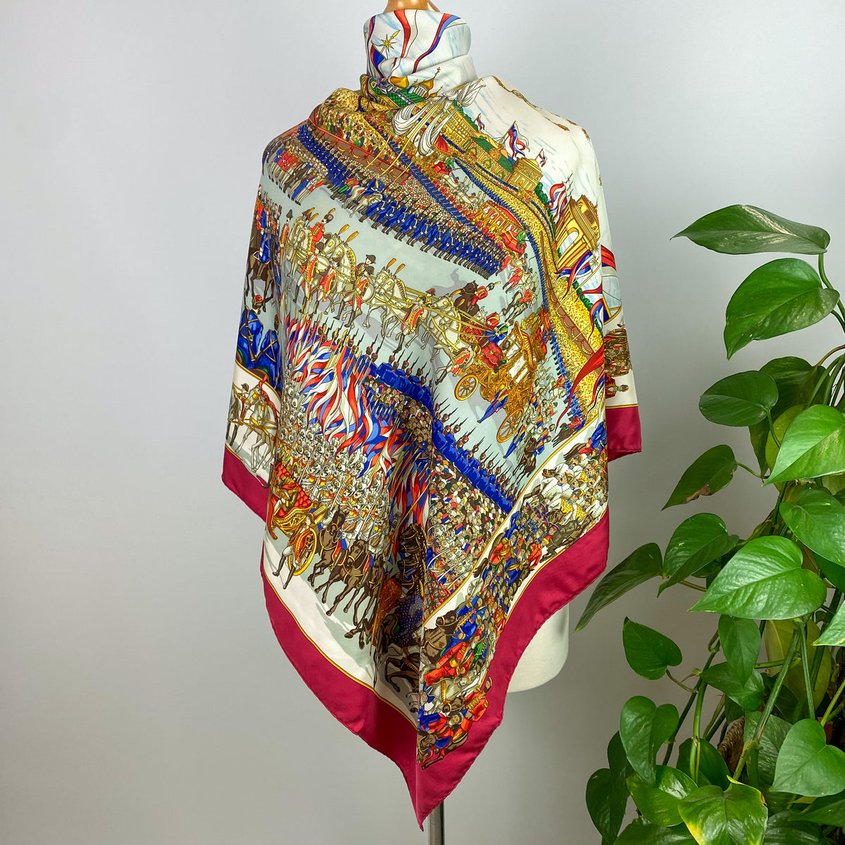 Hermès Grand Cortège À Moscou 1992 Silk Scarf Rare