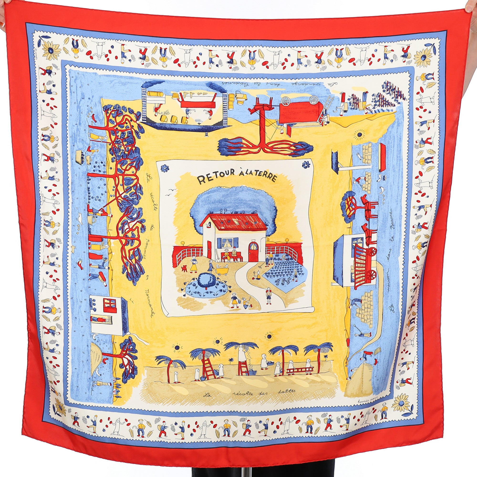 Hermès Retour À la Terre Silk Scarf Quite Rare